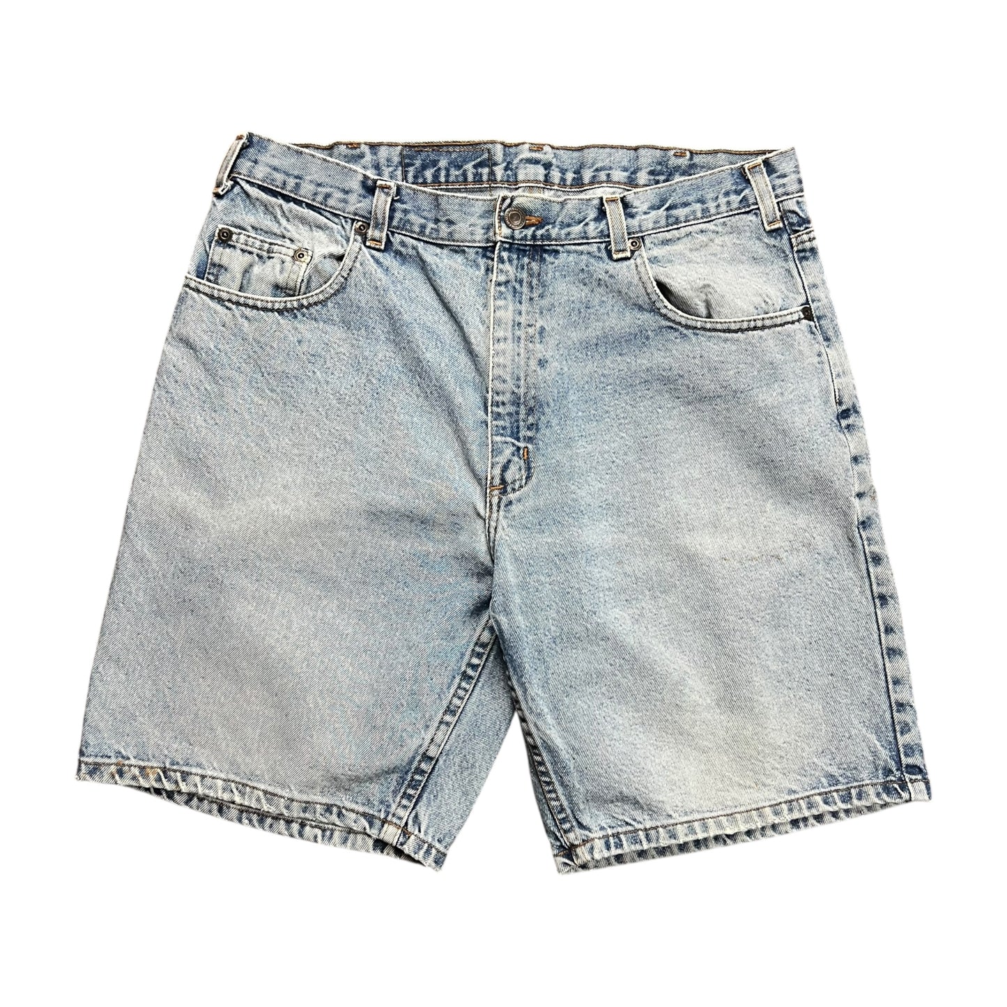 Flyers Faded Light Wash Jean Shorts - 32”