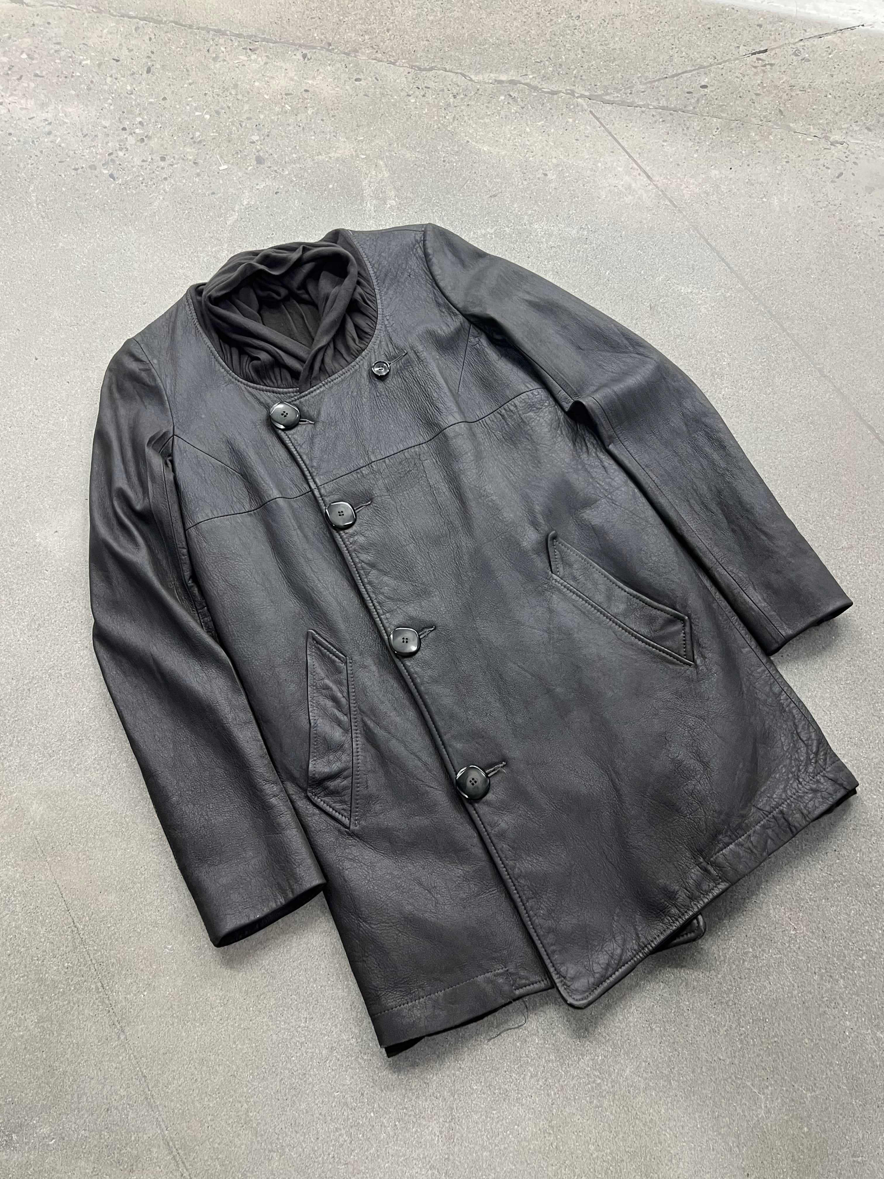 Rick Owens FW04 Lambskin Leather Coat - 6
