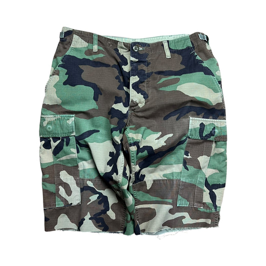 Woodland Camo ARMY Cargo Shorts - 34"