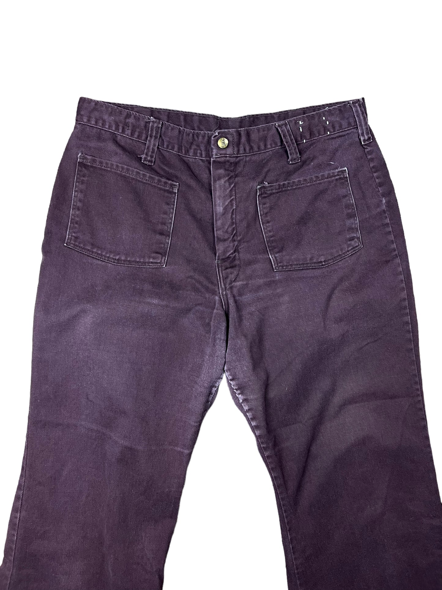 80’s Dark Brown Bell Bottom Pants - 32"