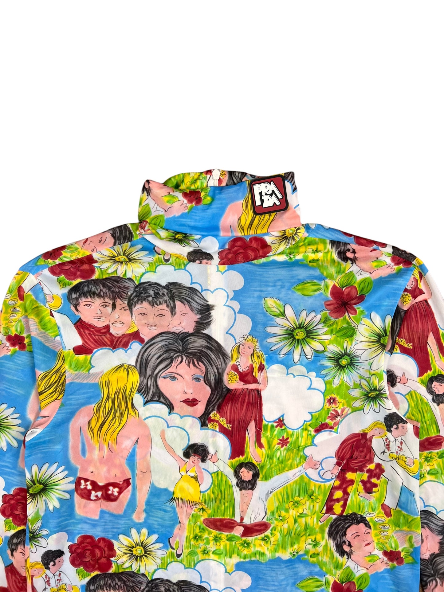Prada Flashback Print Turtleneck - L