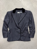 Valentino Boutique Velvet-Trimmed Blazer - M