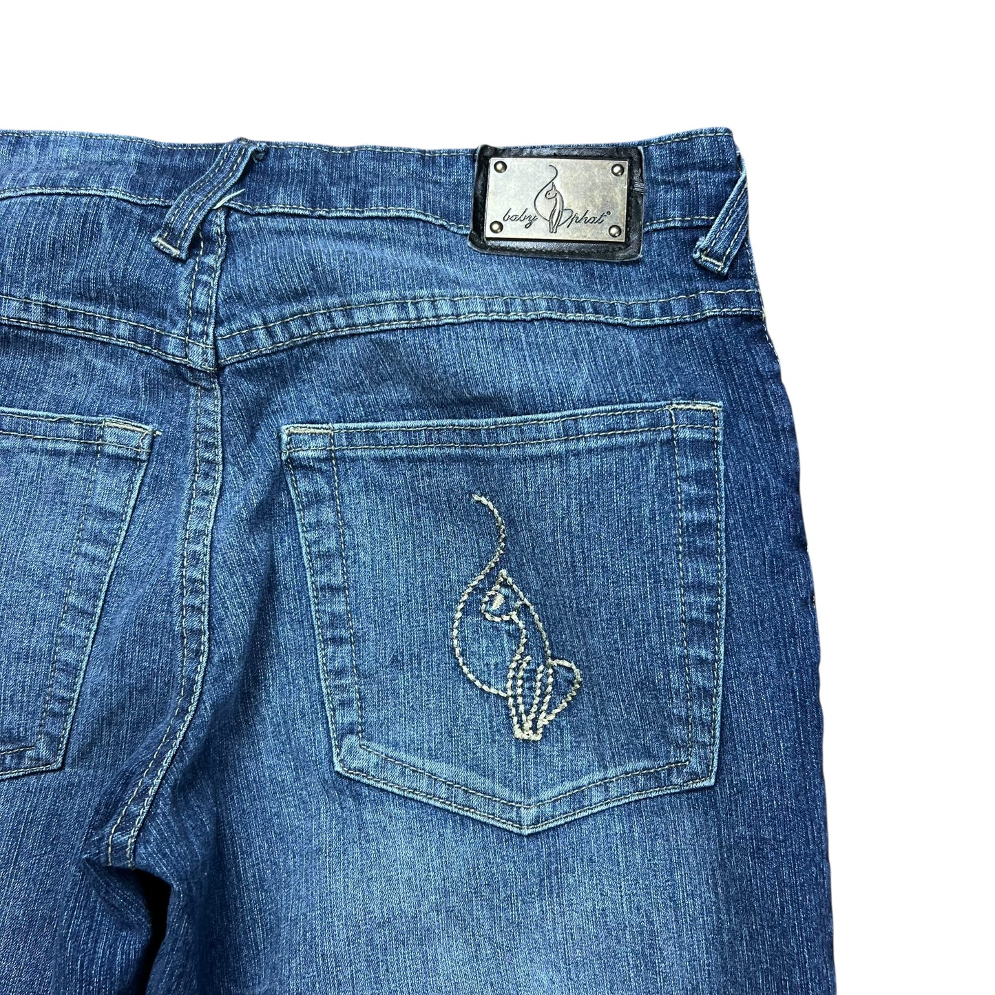 Baby Phat Faded Blue Capri Jeans - 28”