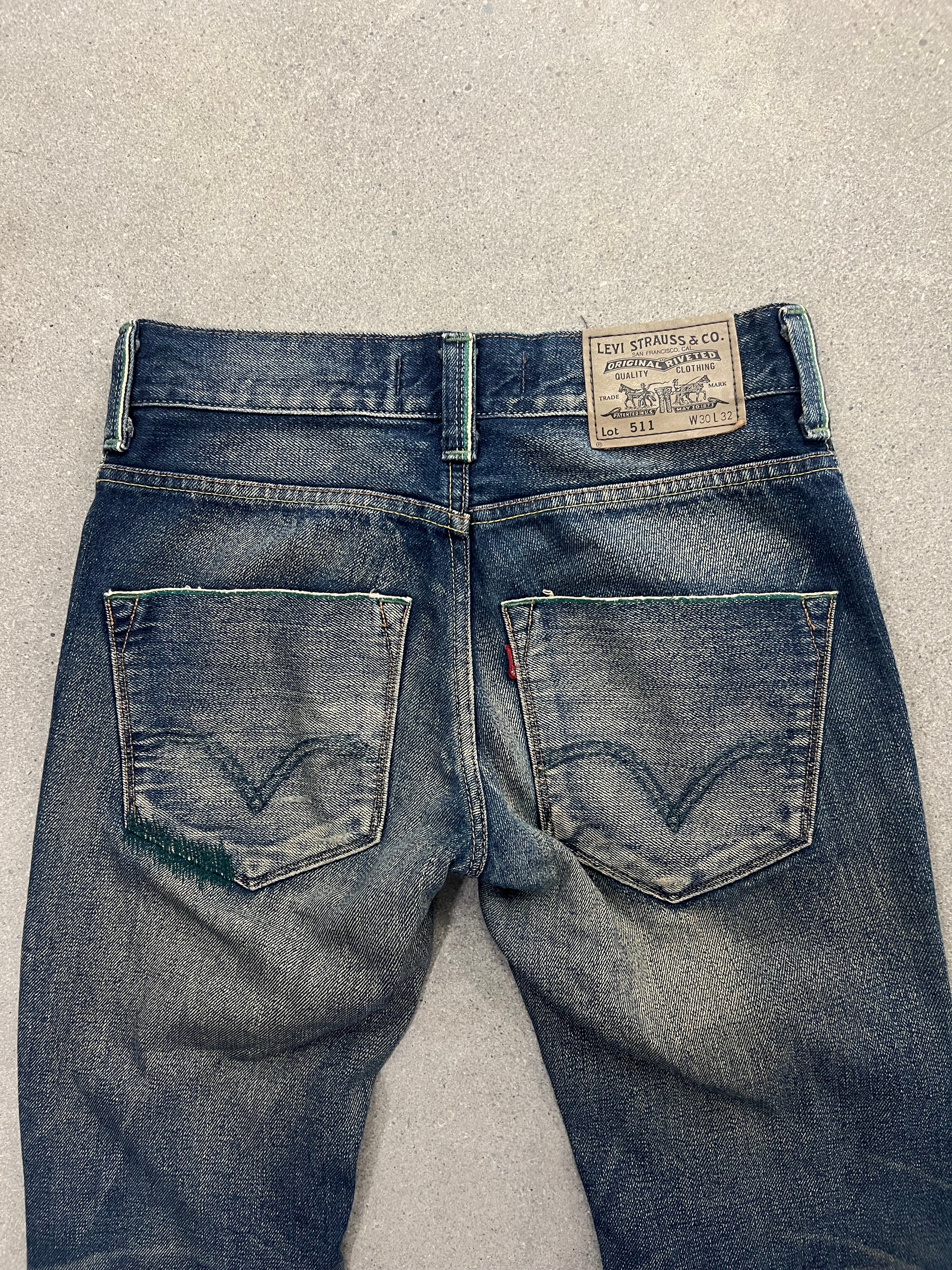 Levi’s 511 Repaired Japanese Selvedge Jeans - 30”