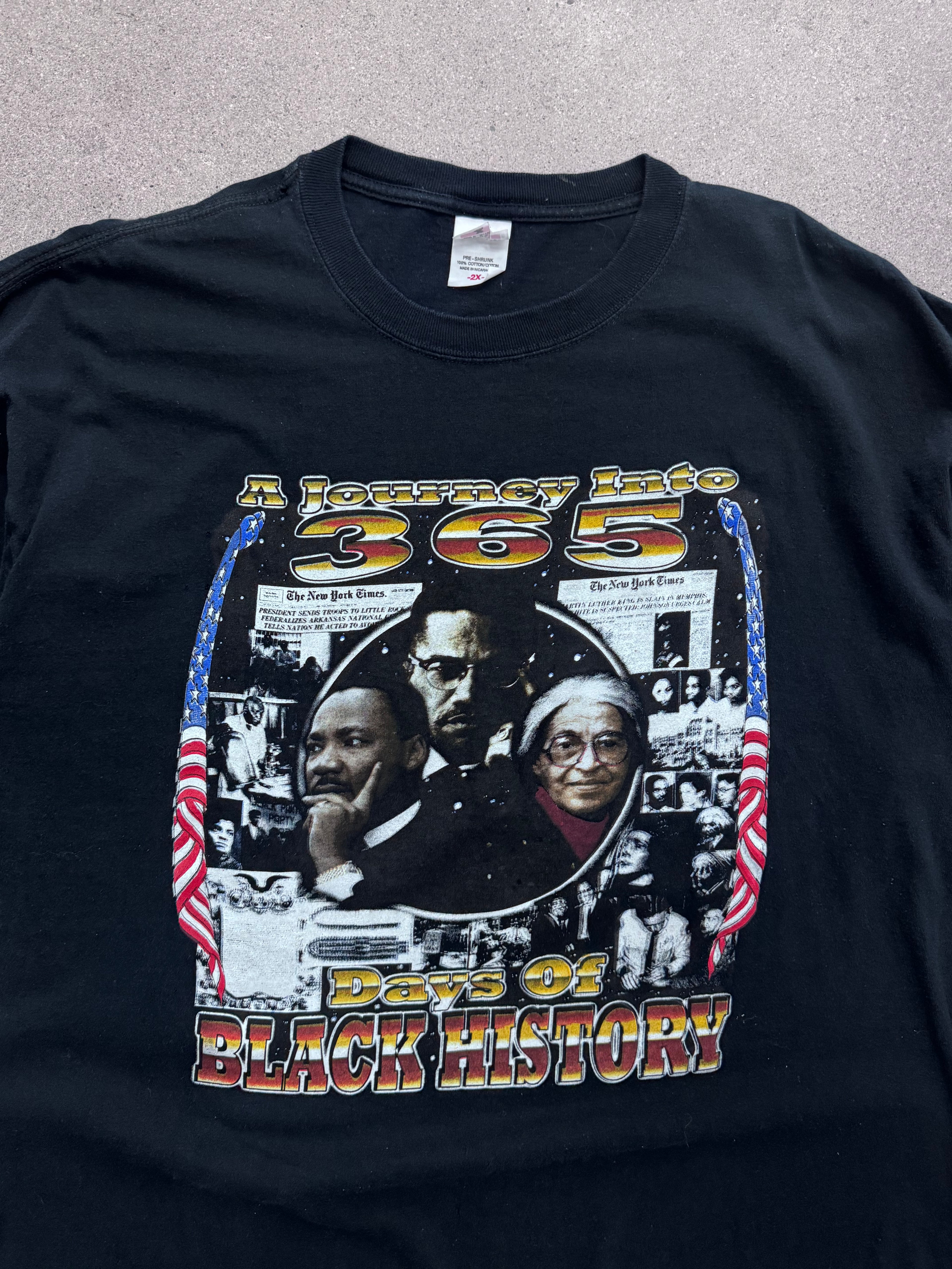 365 Days Of Black History Tribute T-Shirt - XXL