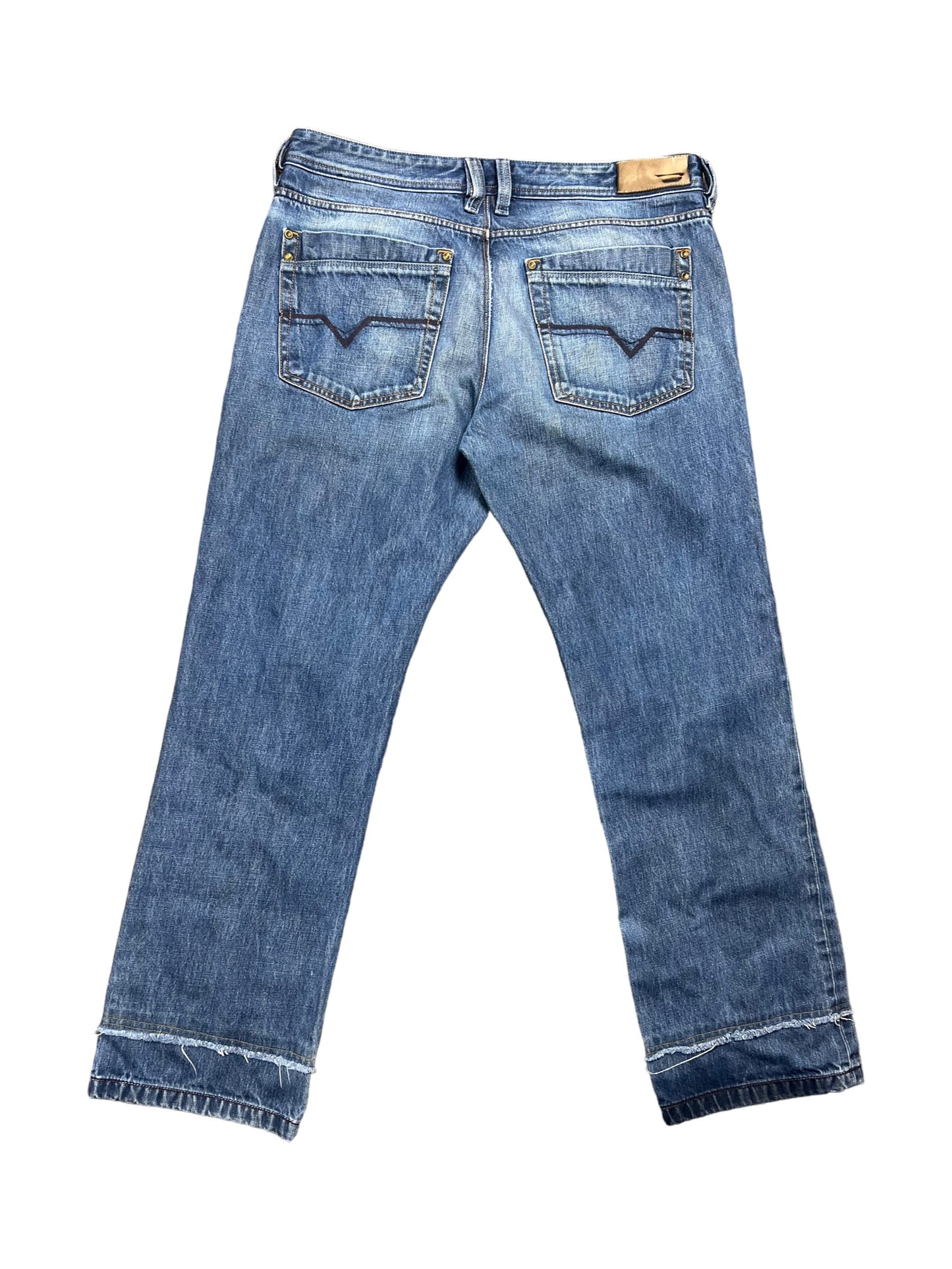 Diesel Double Layered Medium Wash Jeans - 36"
