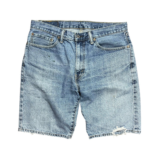 Levi's 505 Faded Blue Jean Shorts - 34"