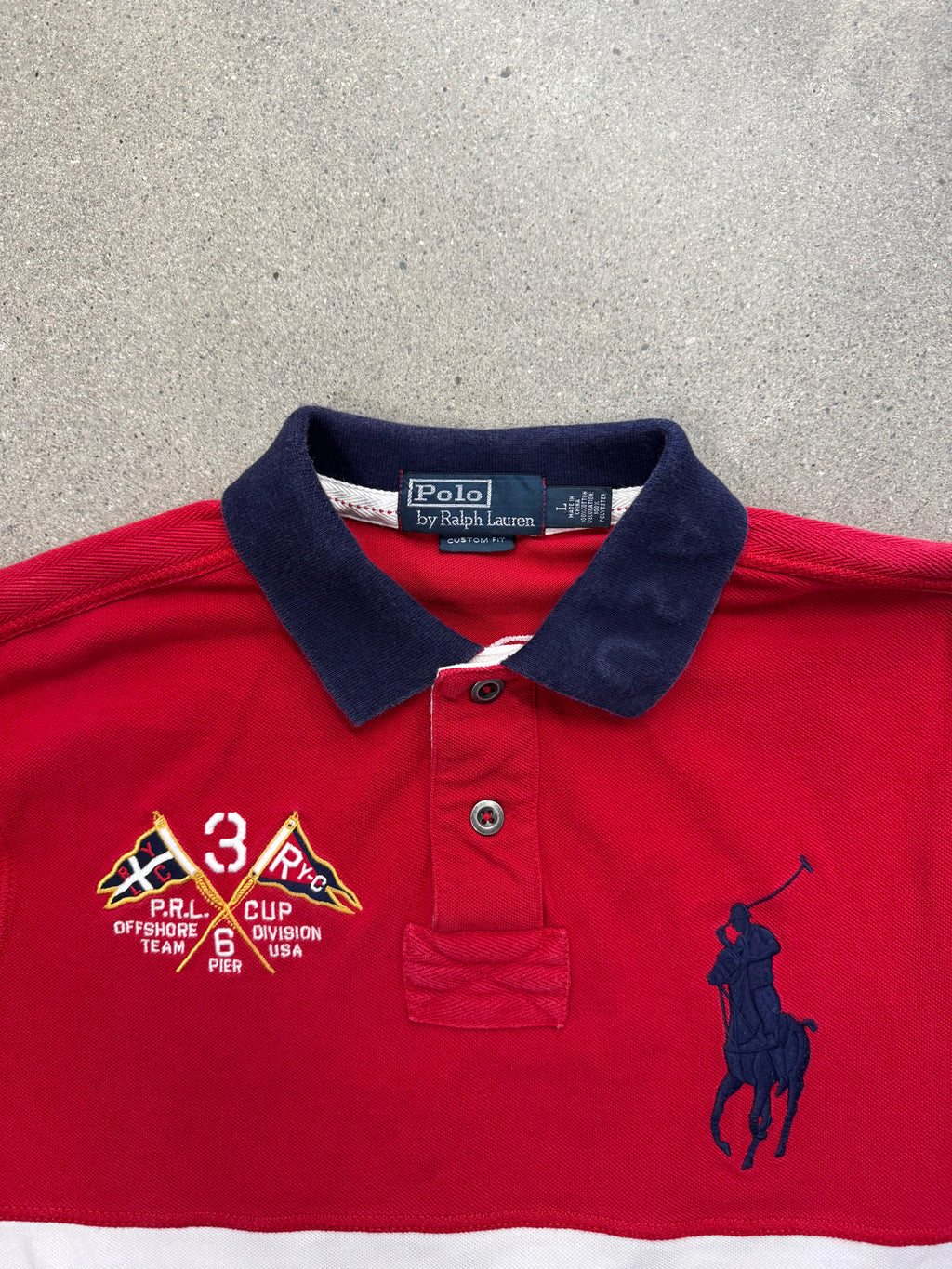 Polo By Ralph Lauren United States Offshore Big Pony Polo Shirt - L