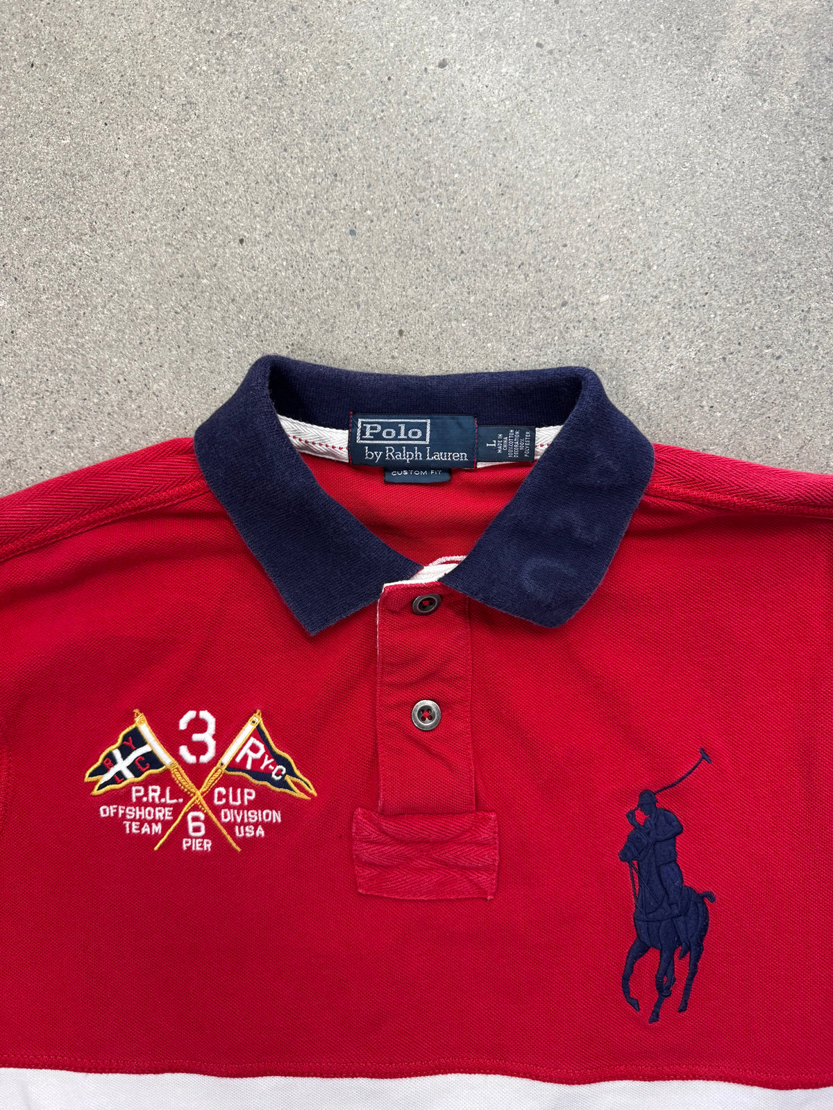 Polo By Ralph Lauren United States Offshore Big Pony Polo Shirt - L