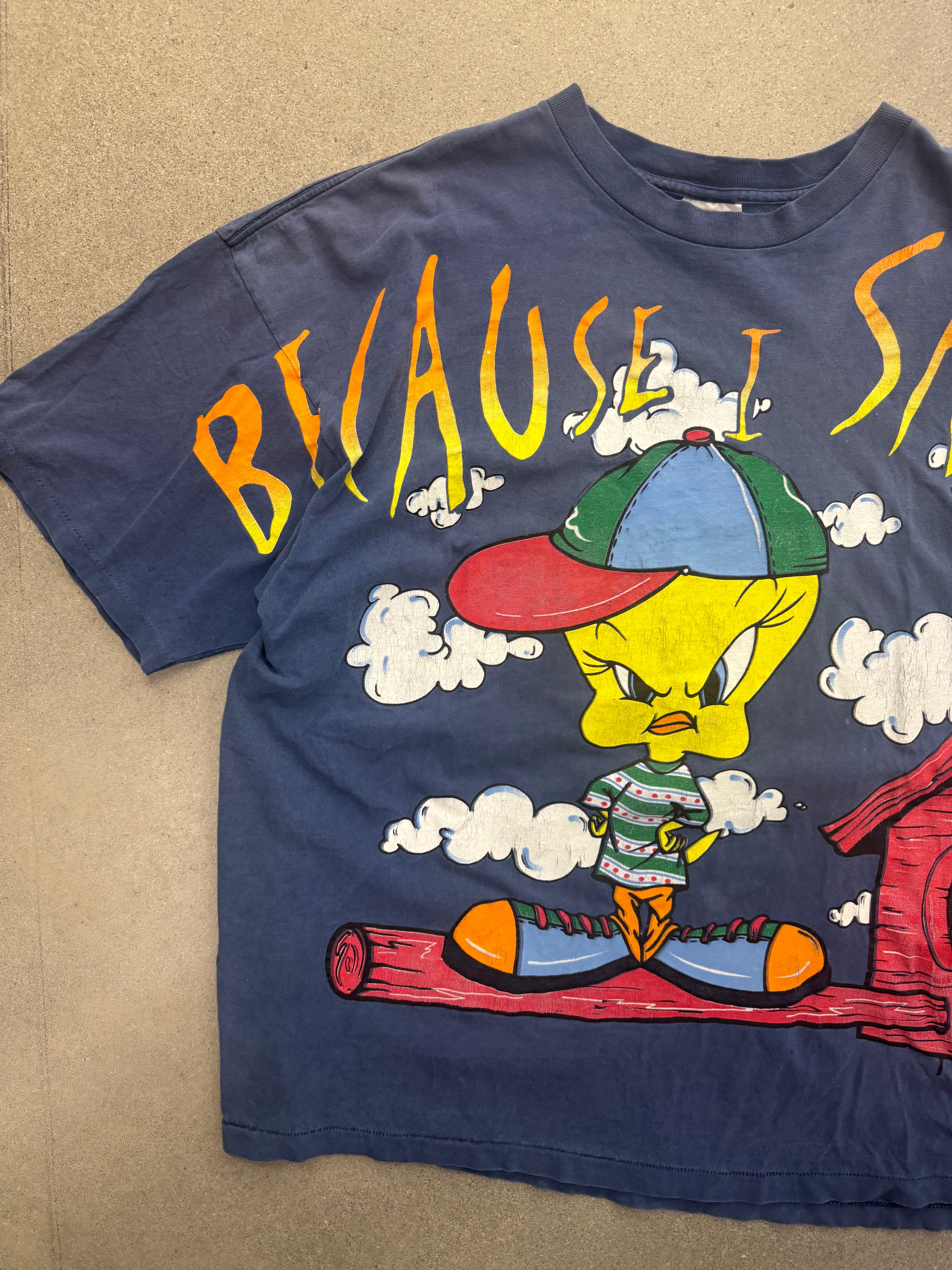 1996 „Because I Said So“ Tweety Bird T-Shirt – XL