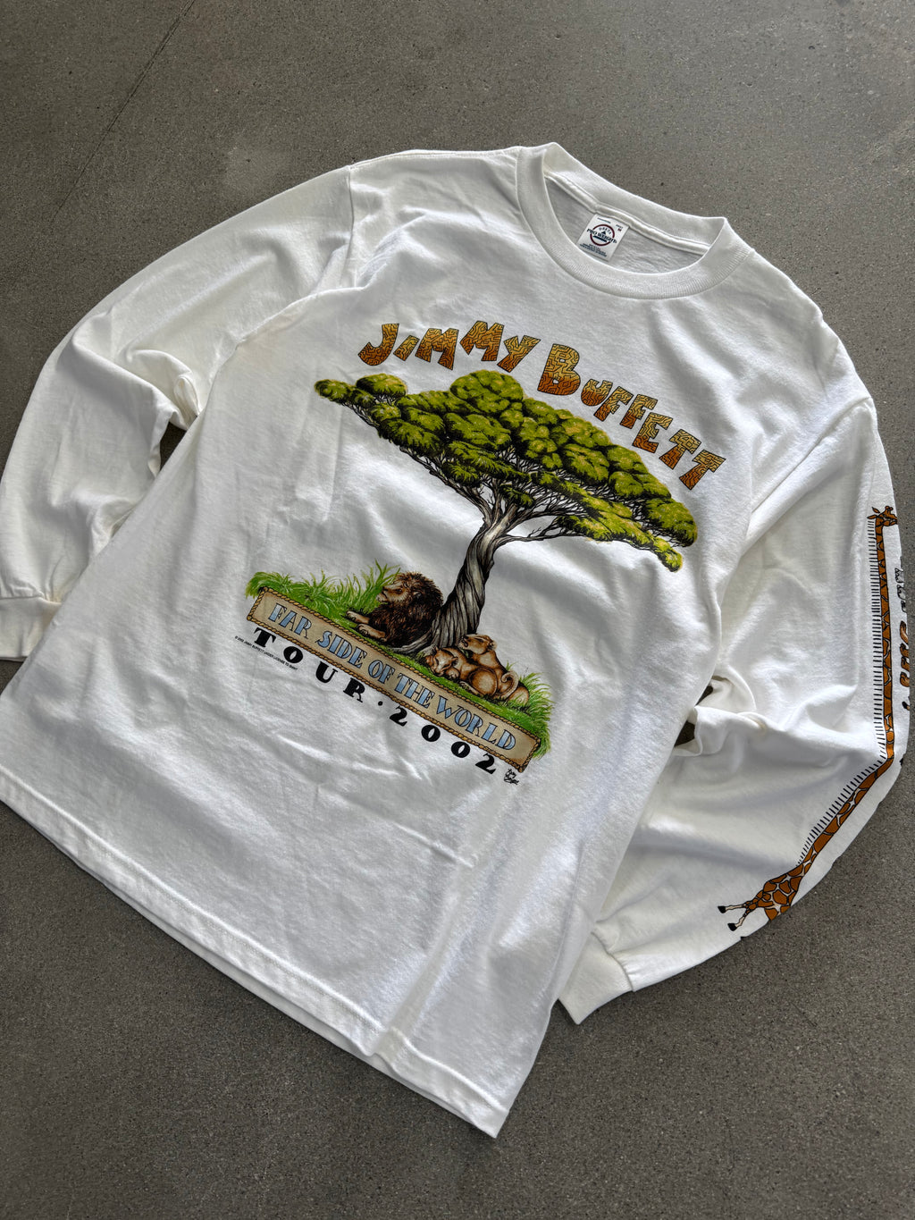 2002 Jimmy Buffett Far Side Of The World Long Sleeve Tour Shirt - L