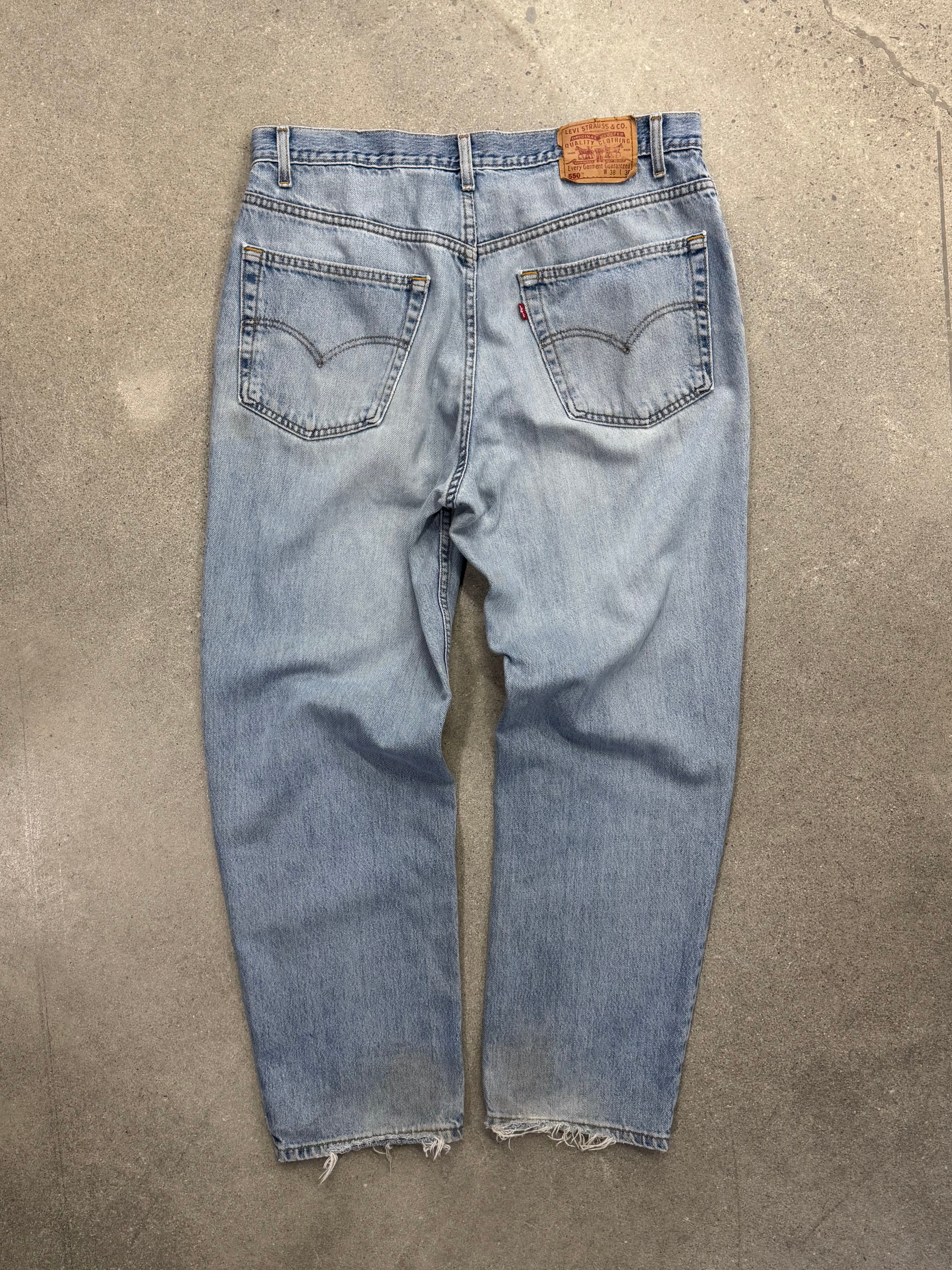 Faded & Distressed Levi’s 550 Jeans - 35”