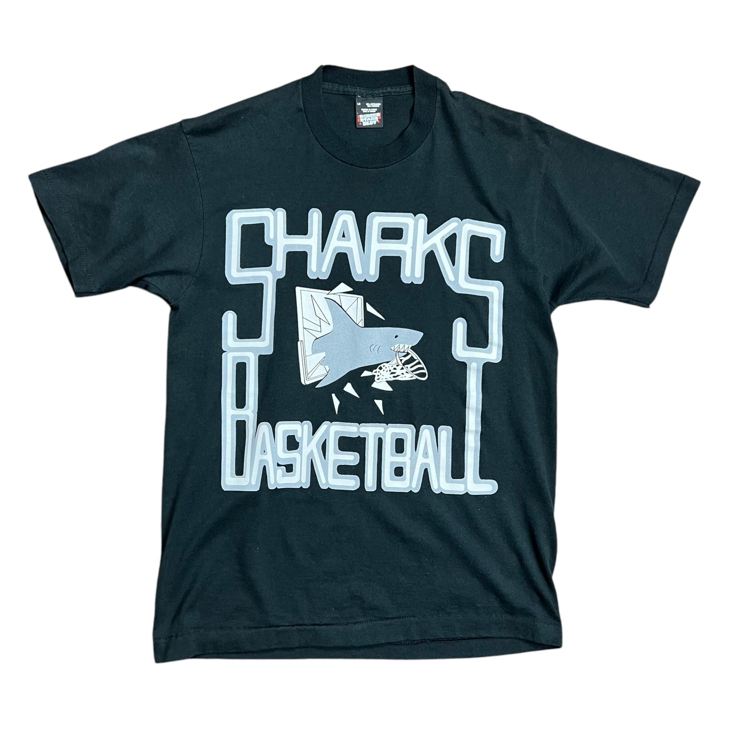 Sharks Basketball T-shirt - L