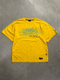 FUBU Logo Layered Line-Art T-Shirt - XXL