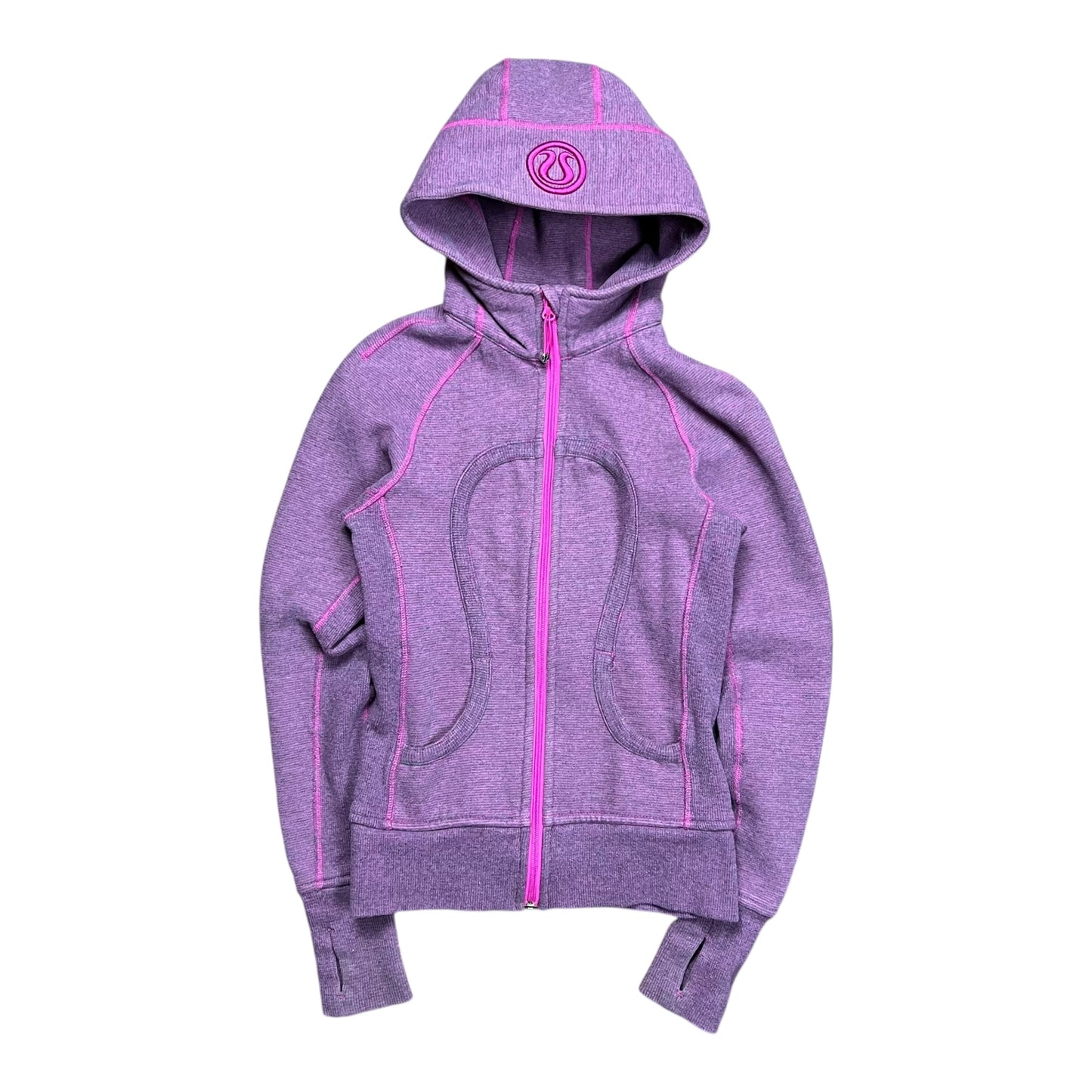 Lululemon Purple & Pink Scuba Full-Zip Hoodie - 2