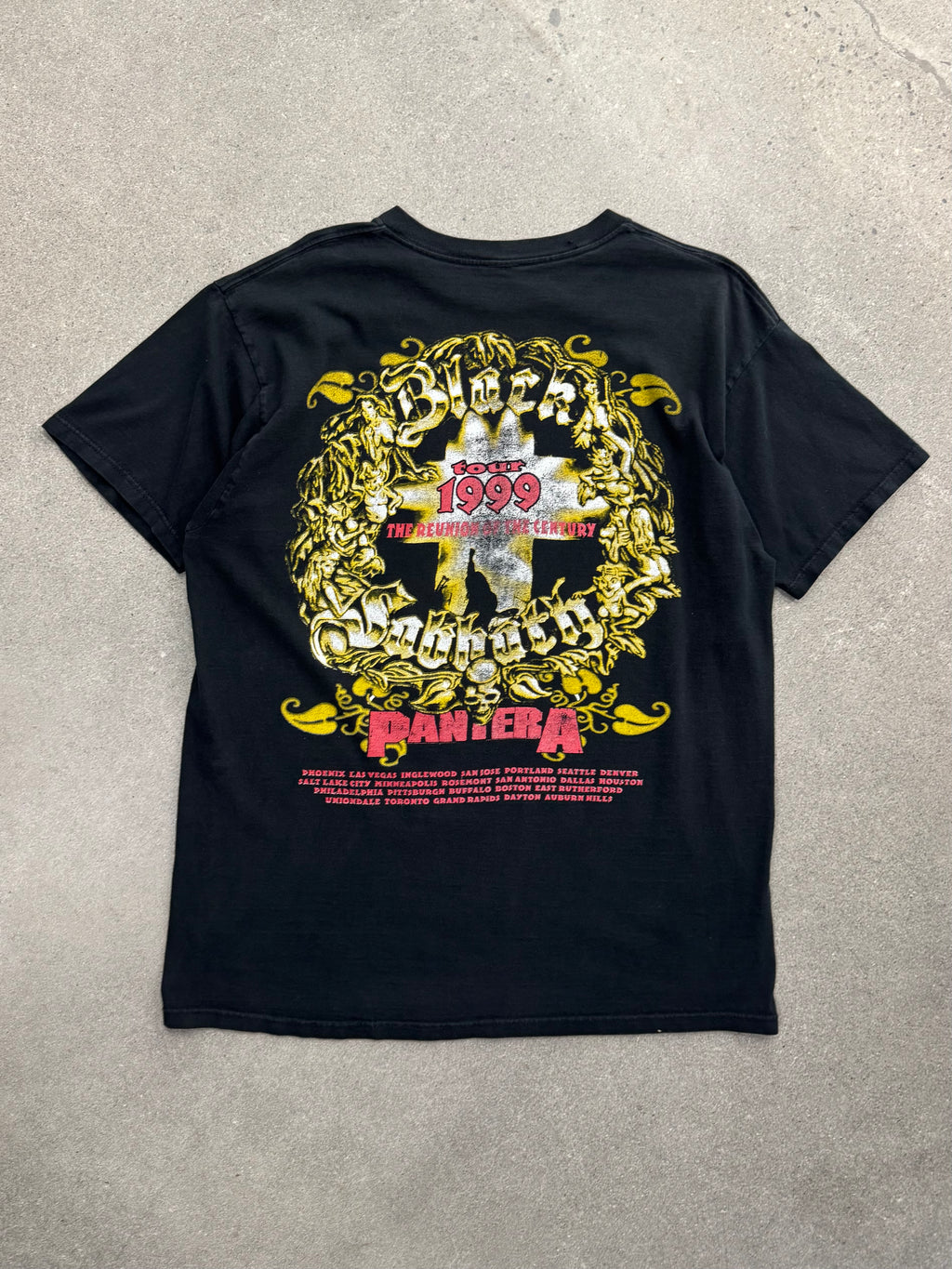 1999 Black Sabbath Reunion Tour With Pantera T-Shirt - XL