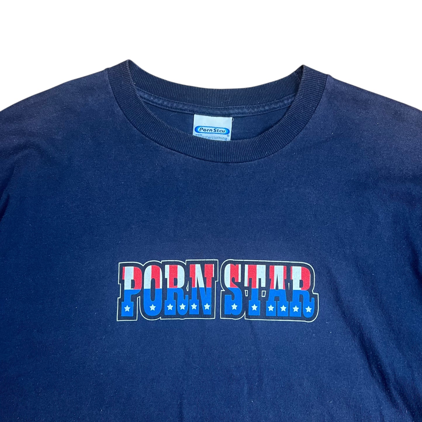 Pornstar American Flag Skate T-shirt - L