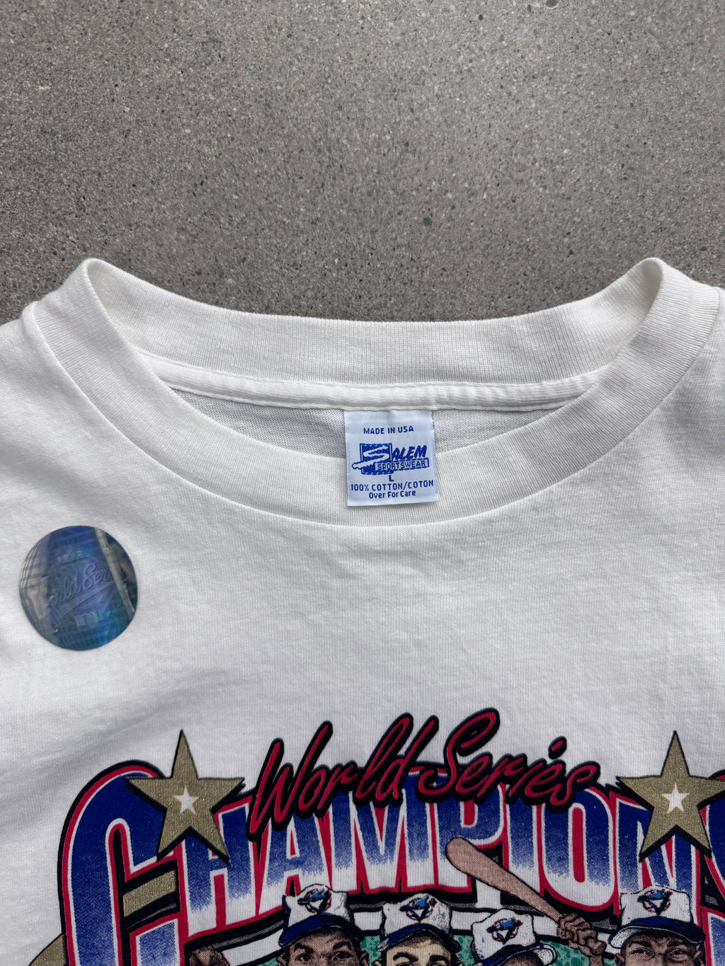 1992 Salem Sportswear Toronto Blue Jays World Series MLB Champions - L