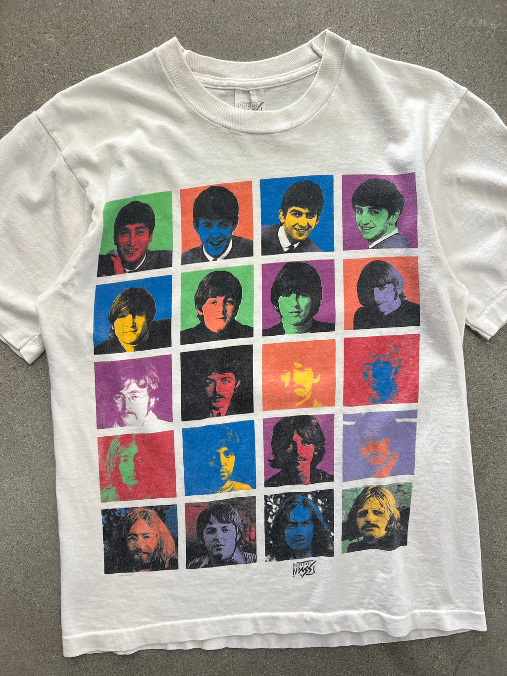 1989 The Beatles By Andy Warhol Pop Art Band T-Shirt - S