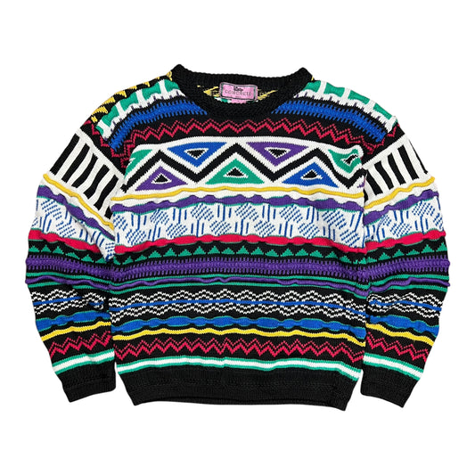 Concrete Multi-coloured 3D Knit Sweater - XS
