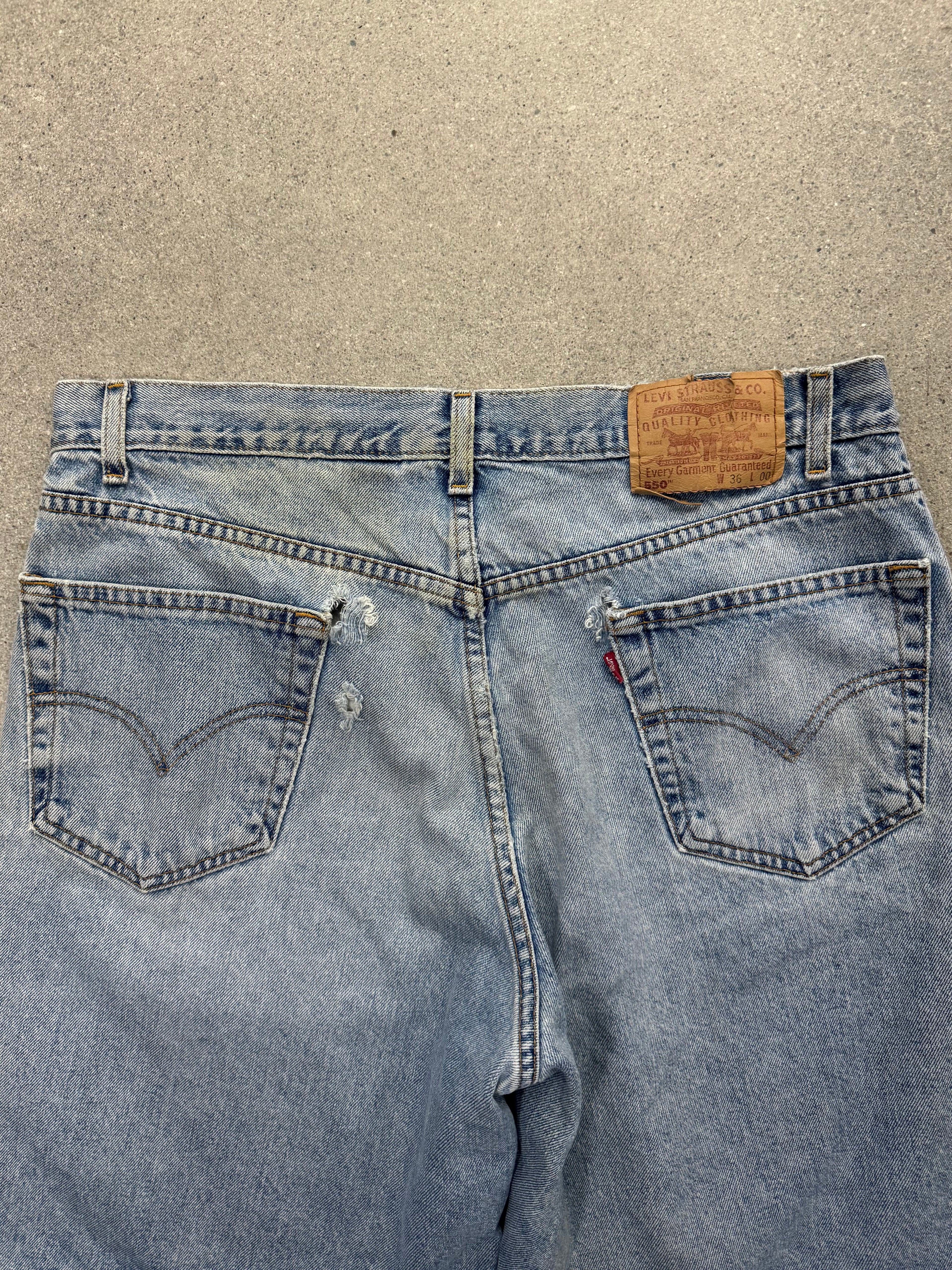 Faded Levi’s 550 Jean Shorts - 35”