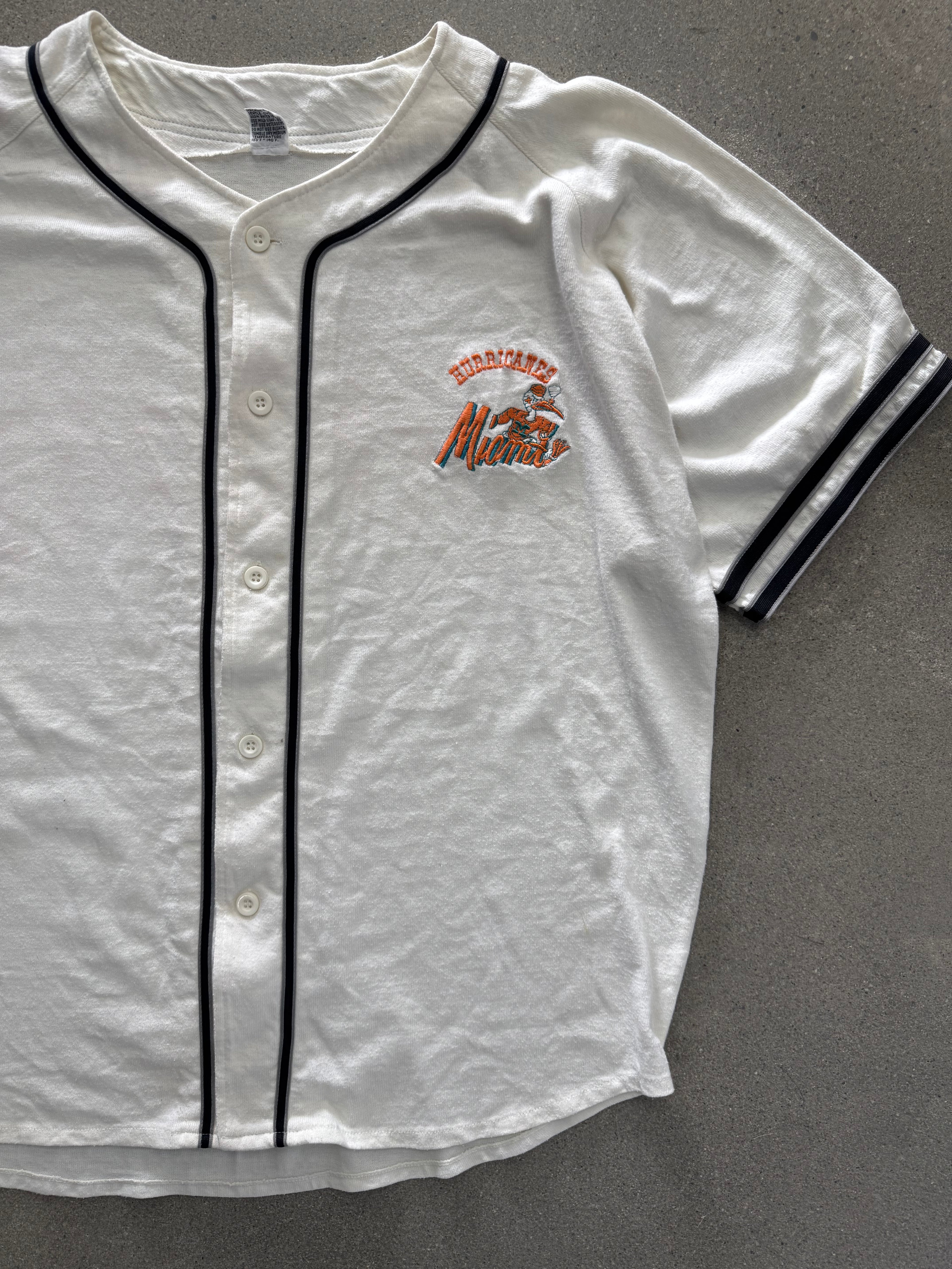 Miami Hurricanes NCAA Mascot Baseball Jersey - XL
