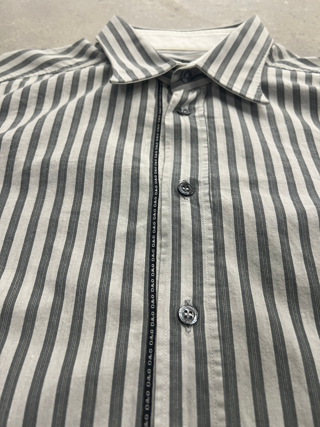 Dolce & Gabbana Striped Button-Up Shirt - M