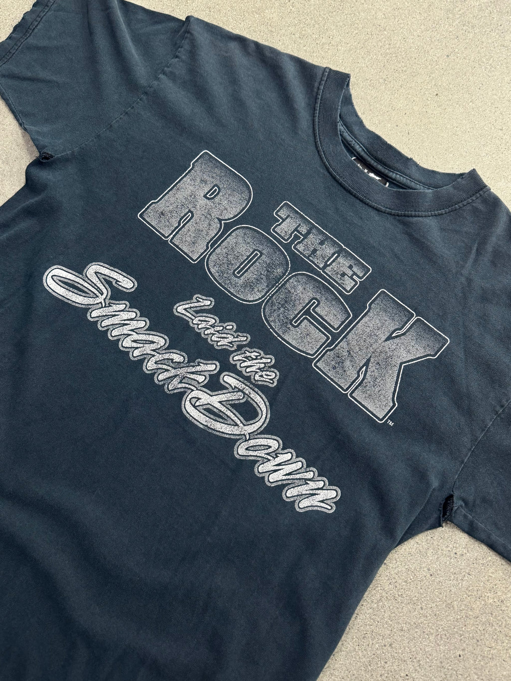 Faded WWE The Rock Laid The Smackdown T-Shirt - L