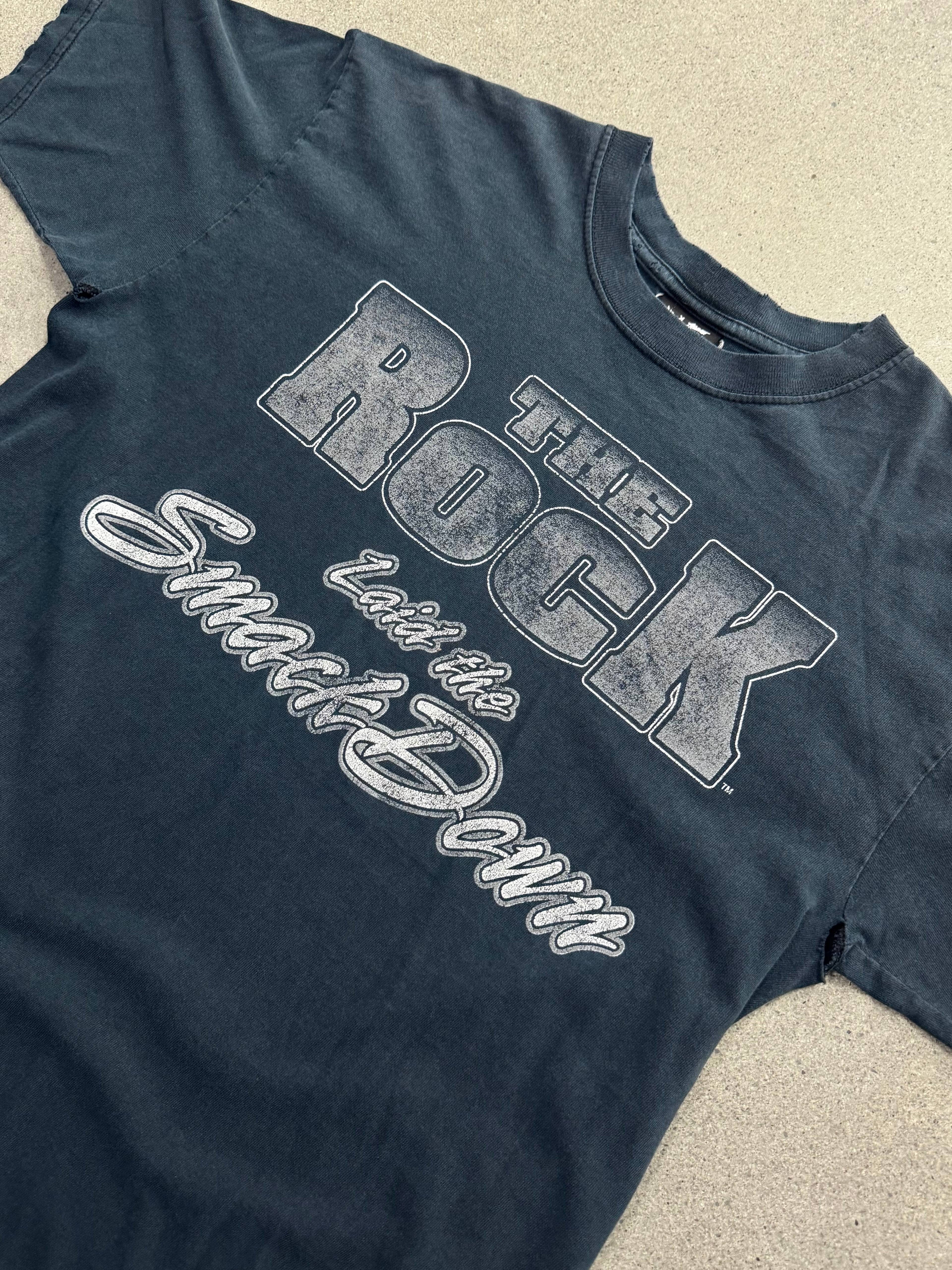 Faded WWE The Rock Laid The Smackdown T-Shirt - L