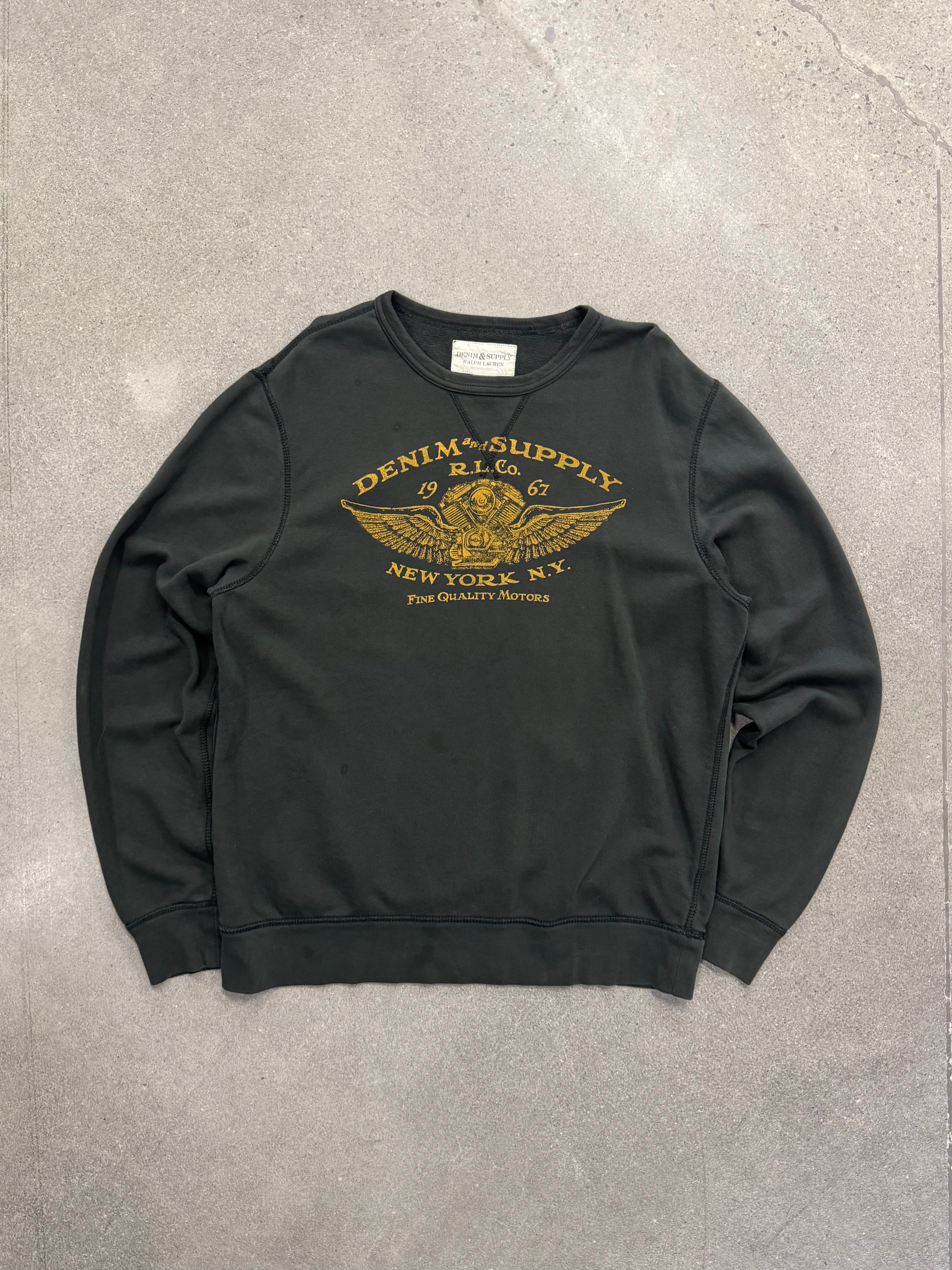Denim & Supply Ralph Lauren New York Motors Crewneck Sweatshirt - XL