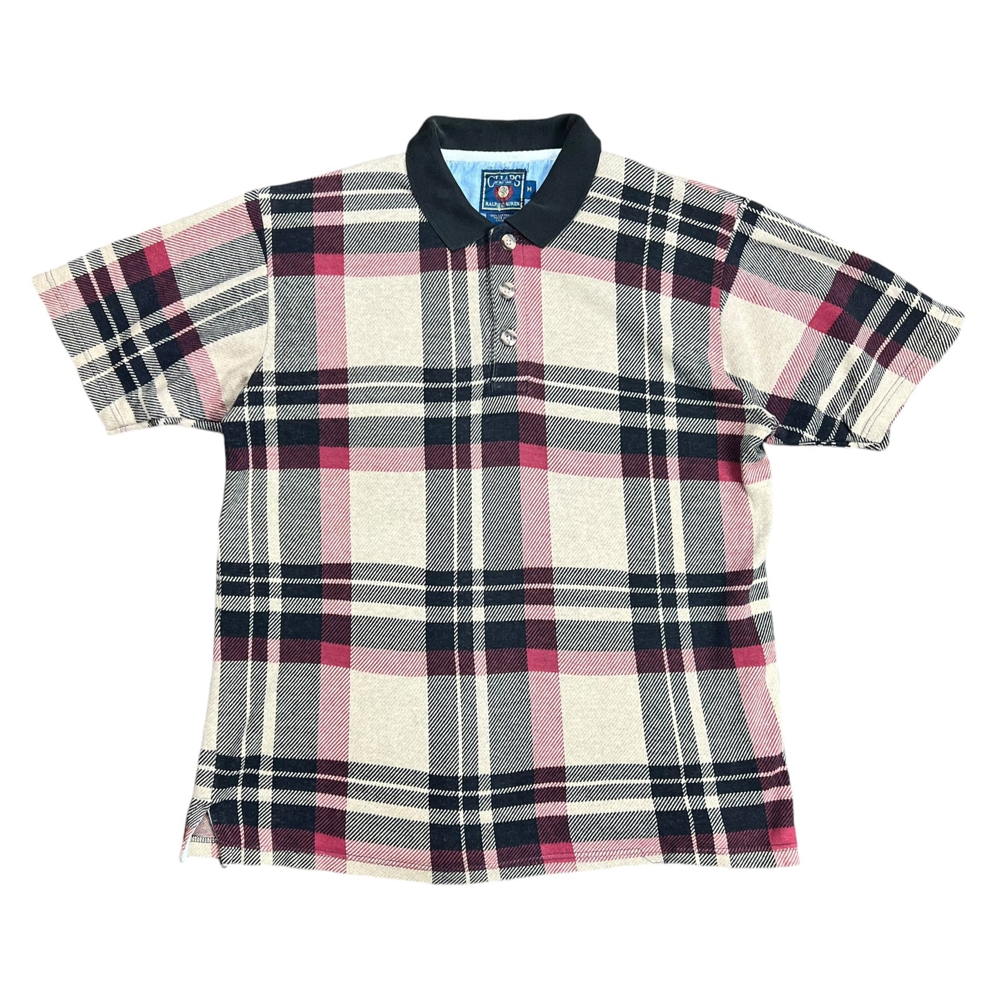 Chaps Ralph Lauren Plaid Polo Shirt - L