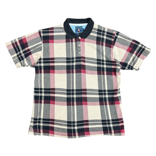 Chaps Ralph Lauren Plaid Polo Shirt - L