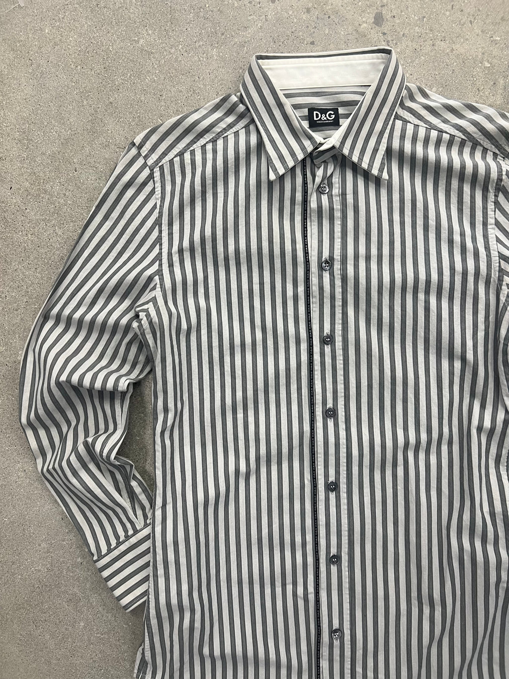 Dolce & Gabbana Striped Button-Up Shirt - M