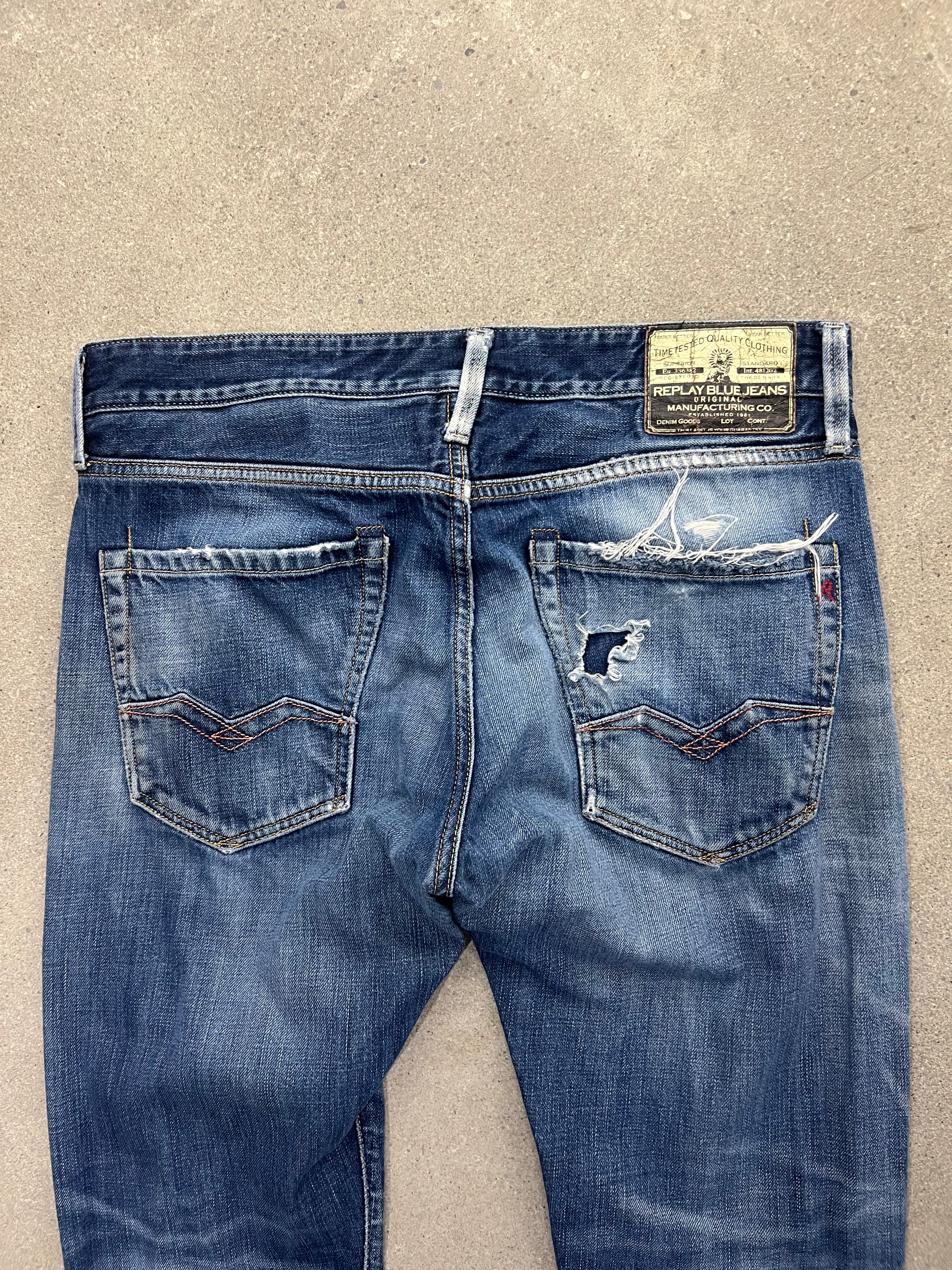 Replay Waitom Distressed Jeans - 34”
