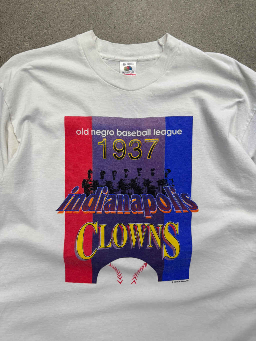 1994 Indianapolis Clowns Negro League Baseball T-Shirt - XL