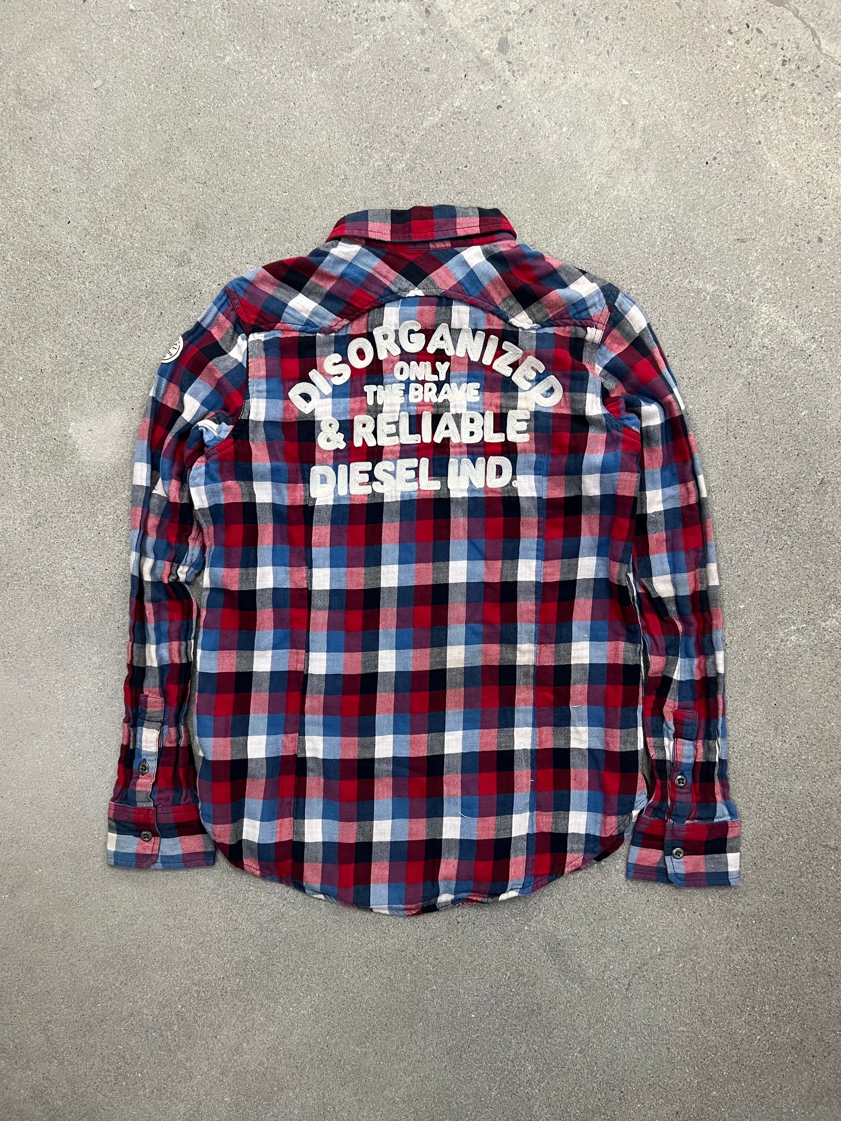 Diesel Plaid Button-Up Shirt - S