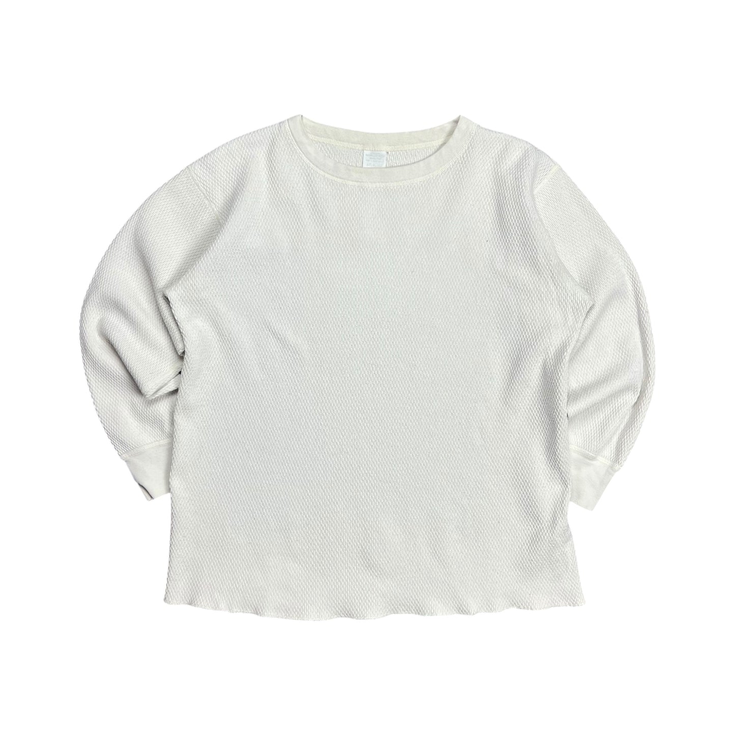 J.E. Morgan Waffle-Knit Thermal Long-sleeve Shirt - L