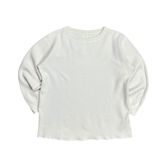 J.E. Morgan Waffle-Knit Thermal Long-sleeve Shirt - L
