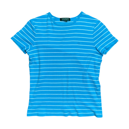 Lauren Ralph Lauren Teal Striped Shirt - S