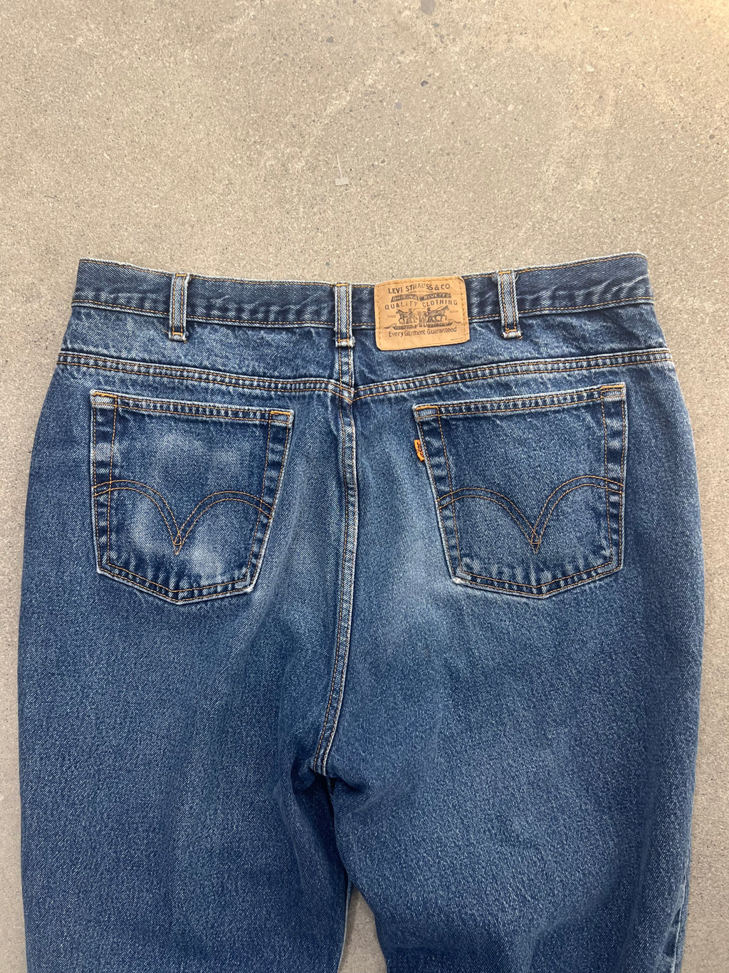Faded Levi’s Orange Tab Jeans - 35”