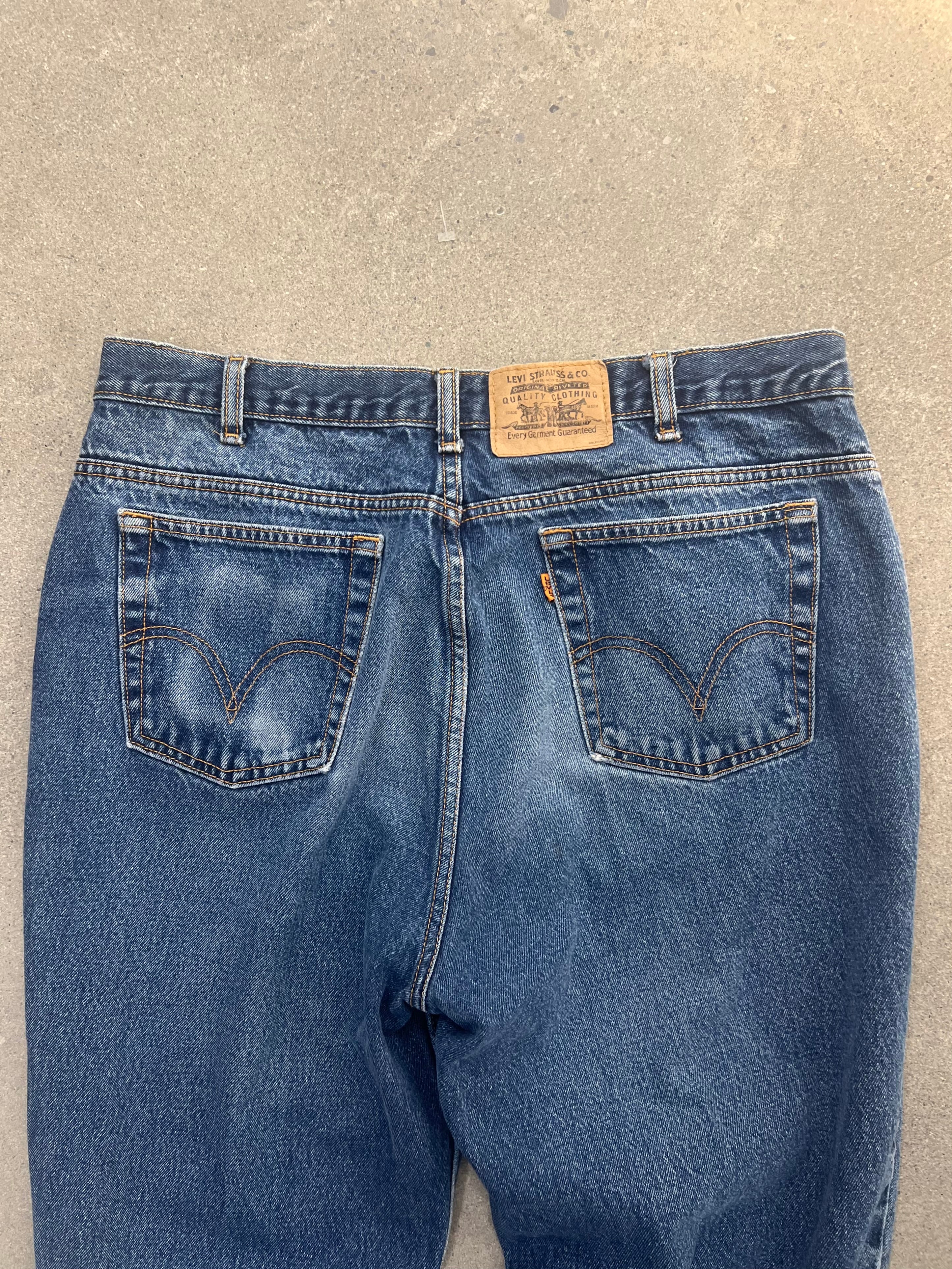 Faded Levi’s Orange Tab Jeans - 35”