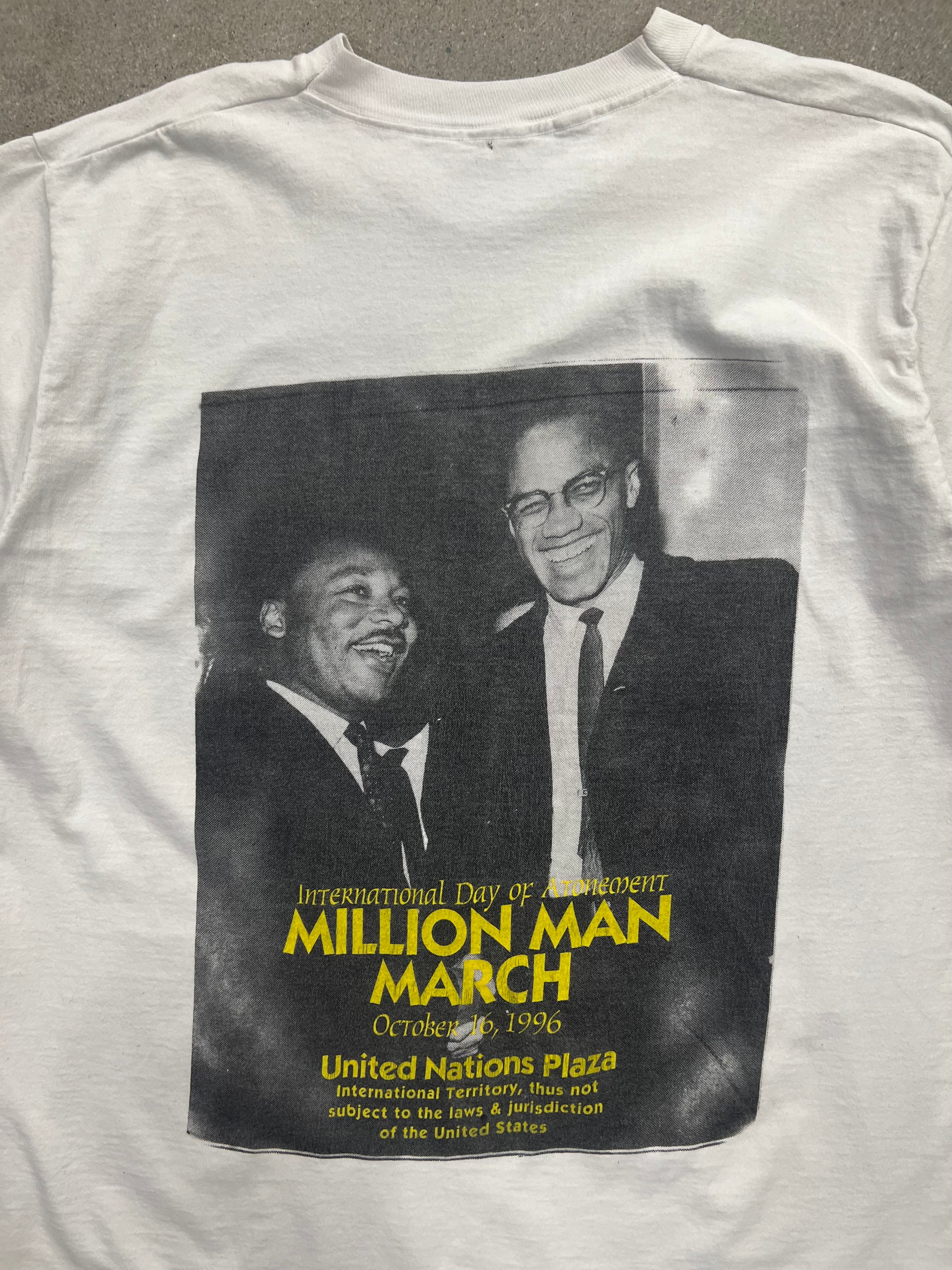 1996 NYC Day Of Atonement Million Man March T-Shirt - XL