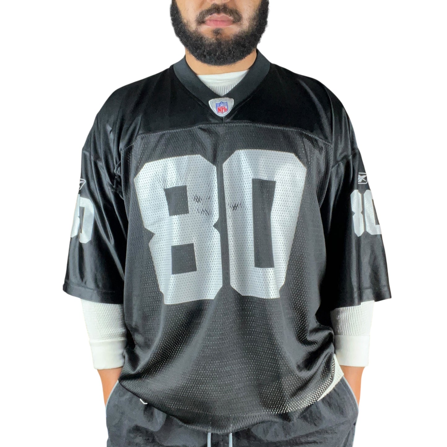 Reebok Oakland Raiders Cropped NFL Jersey - XXL