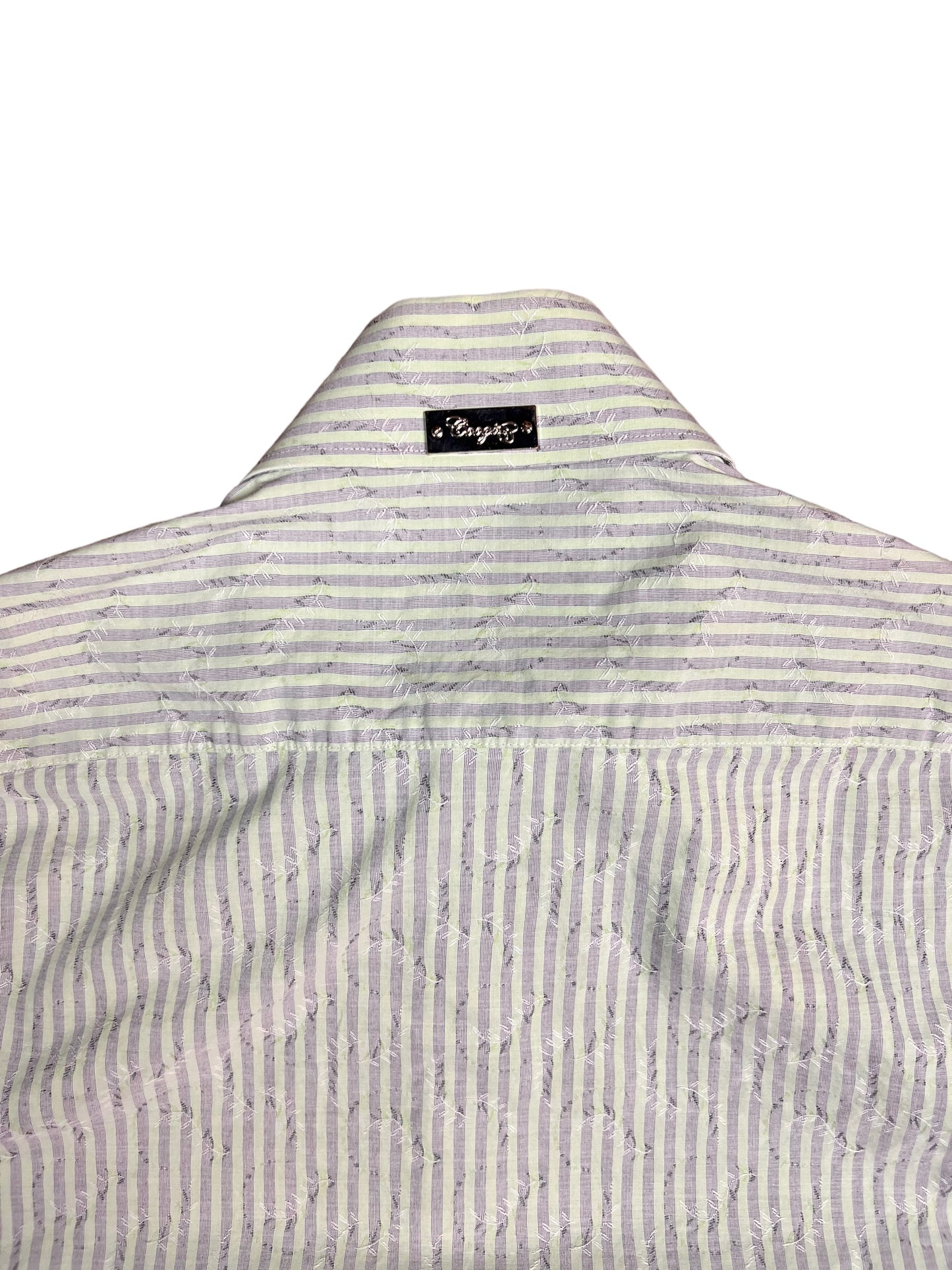 Coogi Luxe Striped Dress Shirt - L