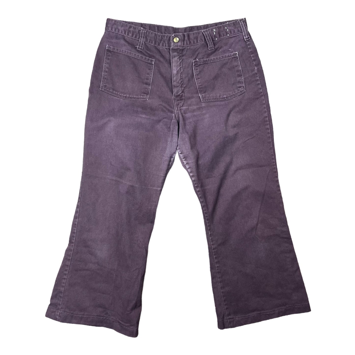 80’s Dark Brown Bell Bottom Pants - 32"