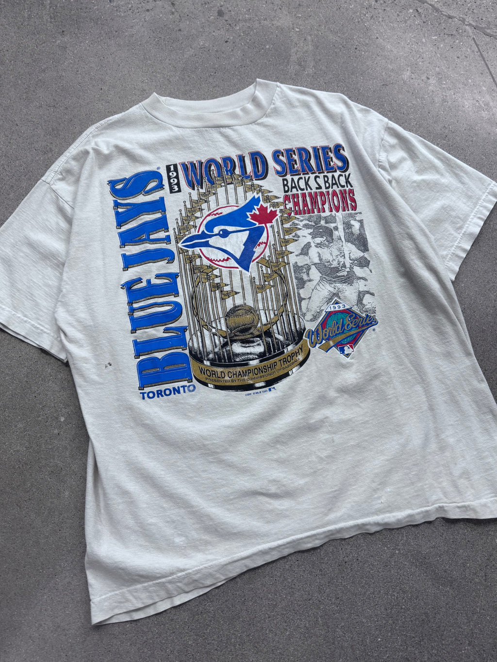 1993 Toronto Blue Jays Back 2 Back World Series MLB Champions T-Shirt - CL