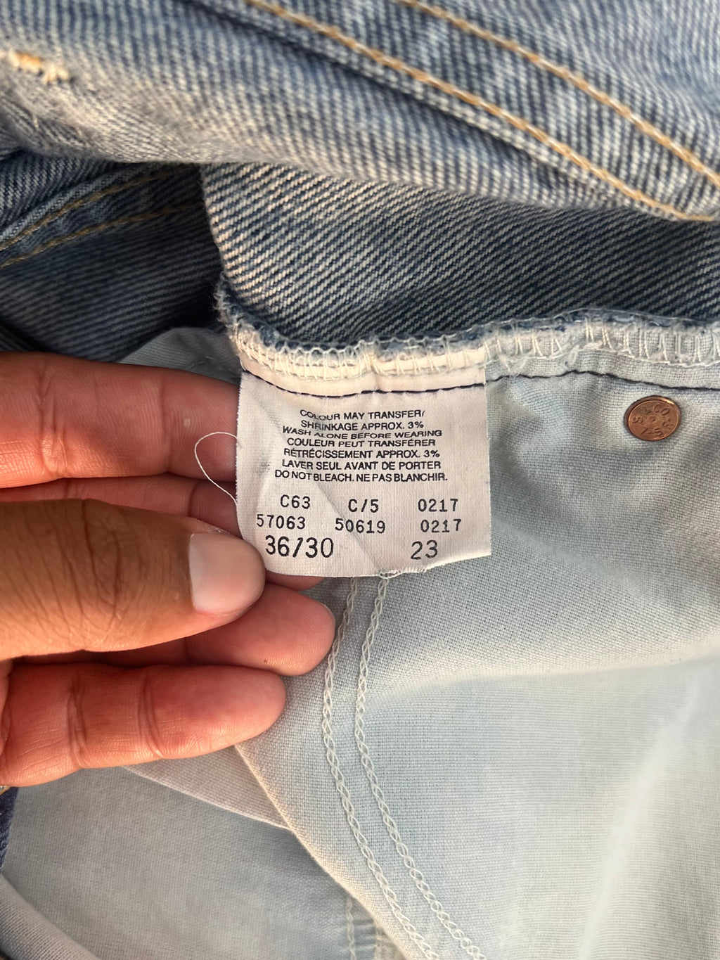 Faded Levi's Orange Tab Jeans - 34"