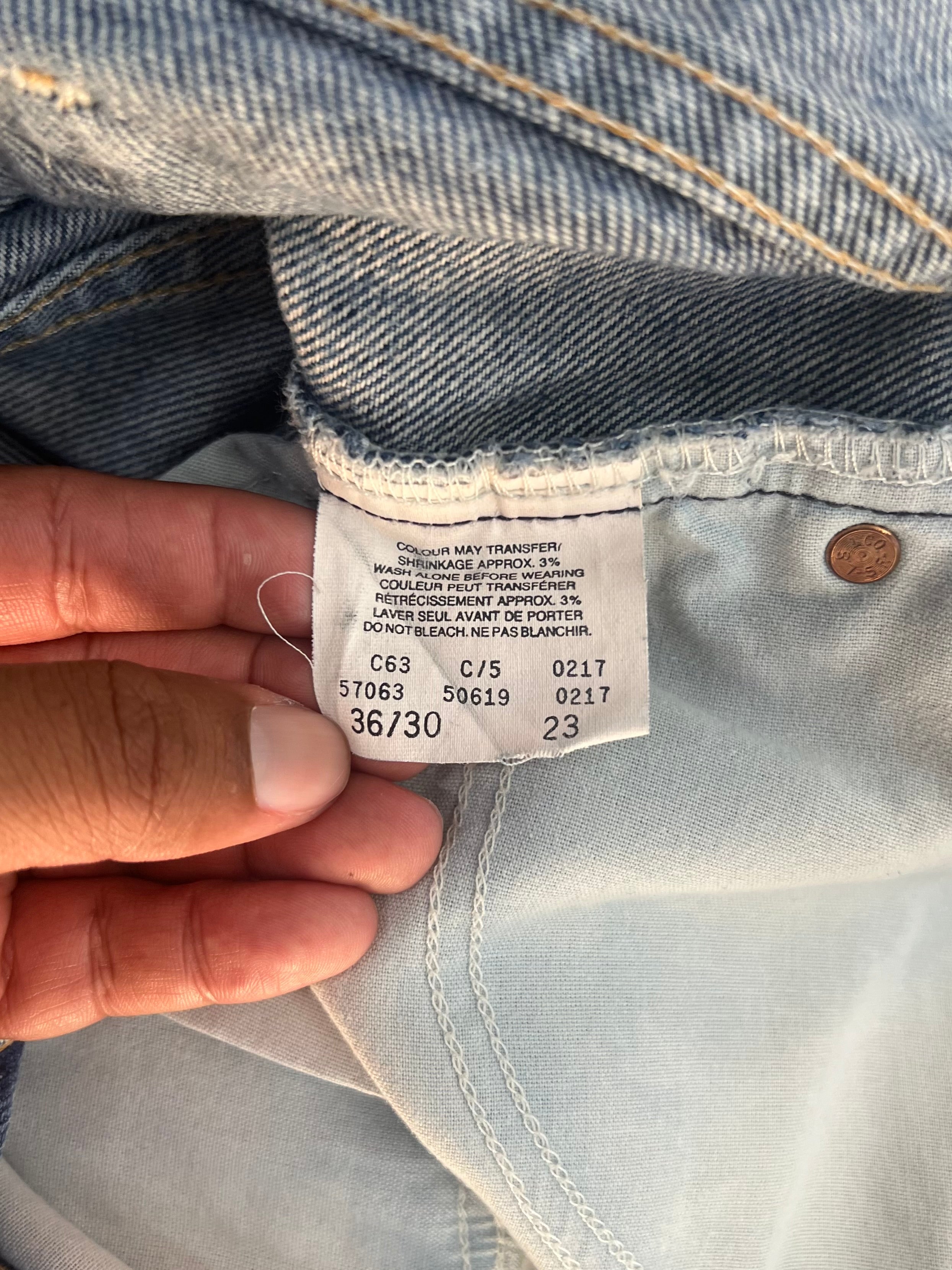 Faded Levi's Orange Tab Jeans - 34"