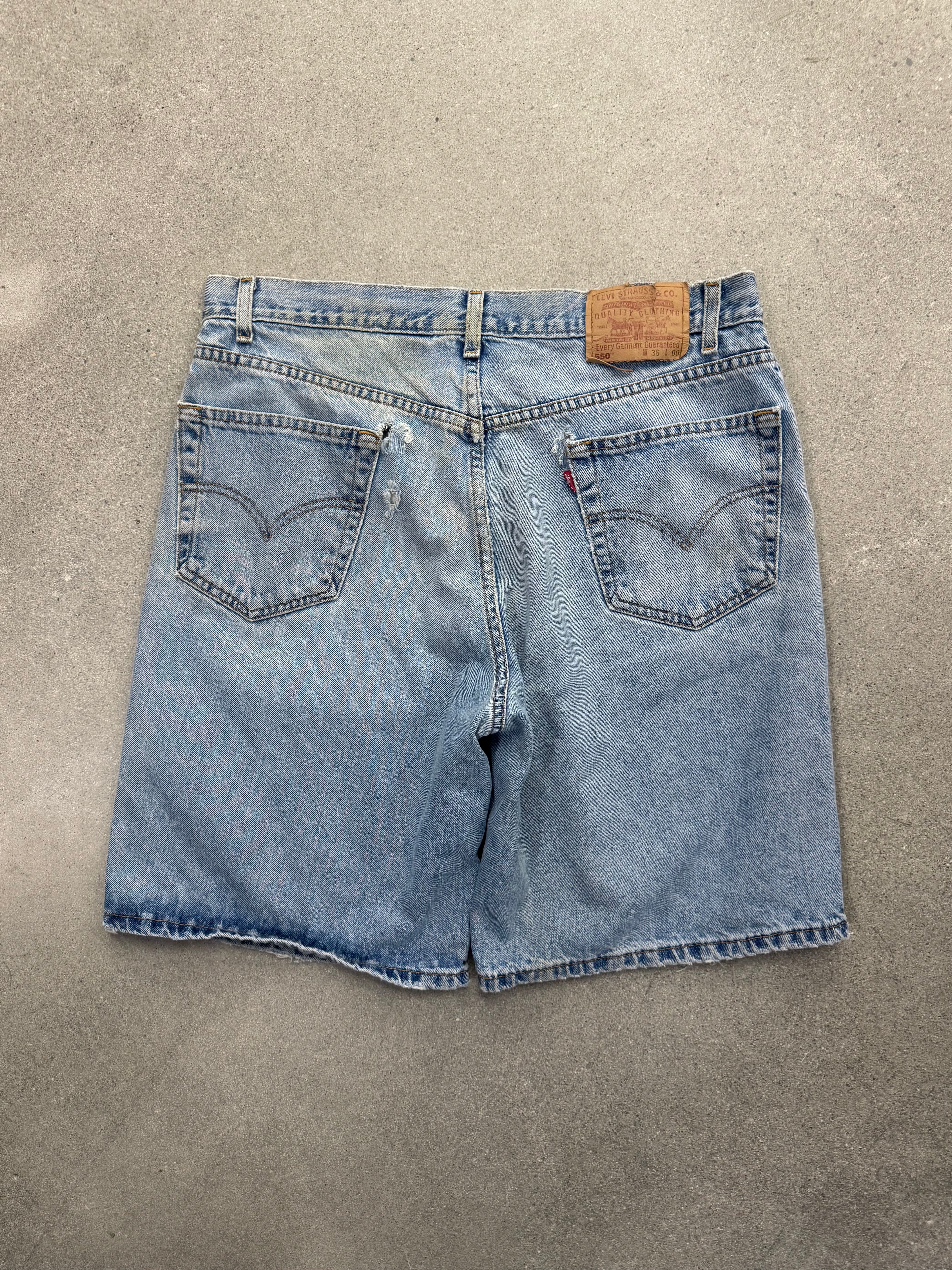 Faded Levi’s 550 Jean Shorts - 35”