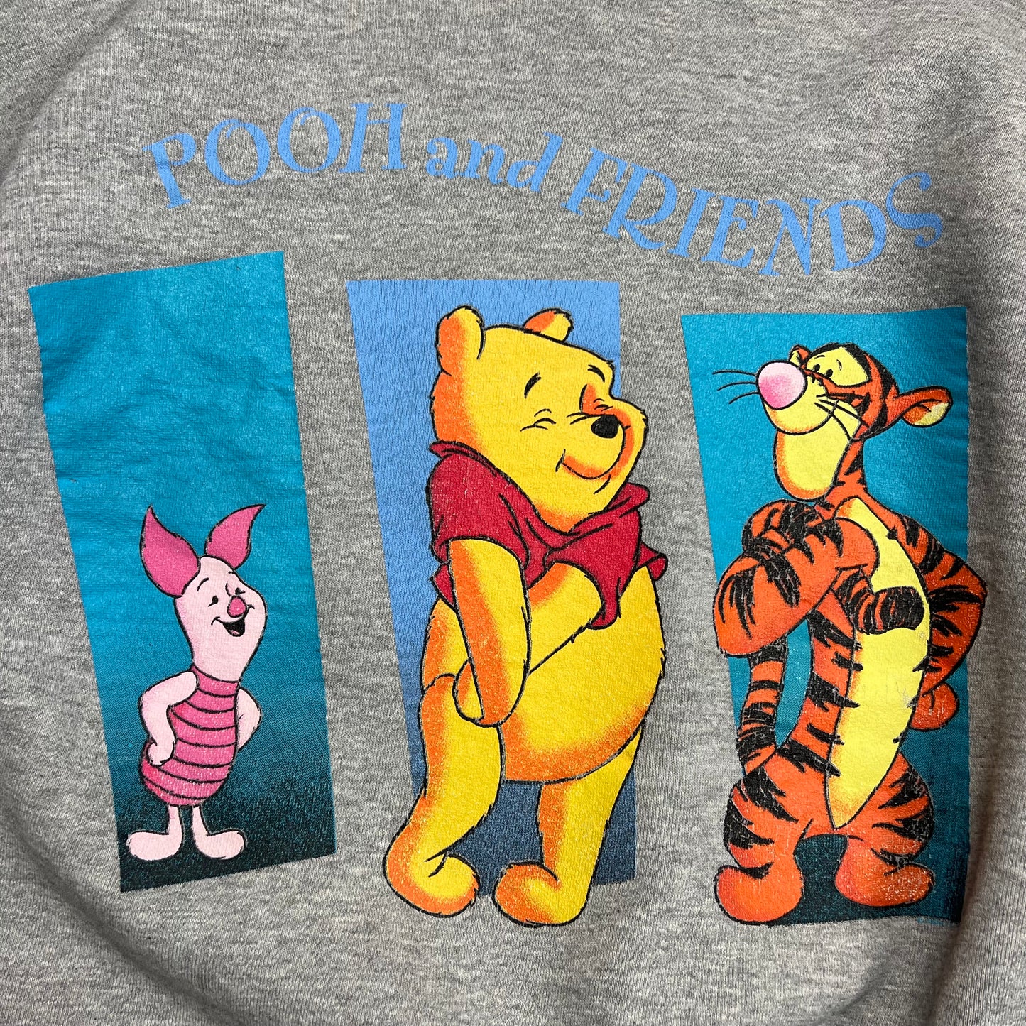 Disney Pooh & Friends Grey Crewneck - L